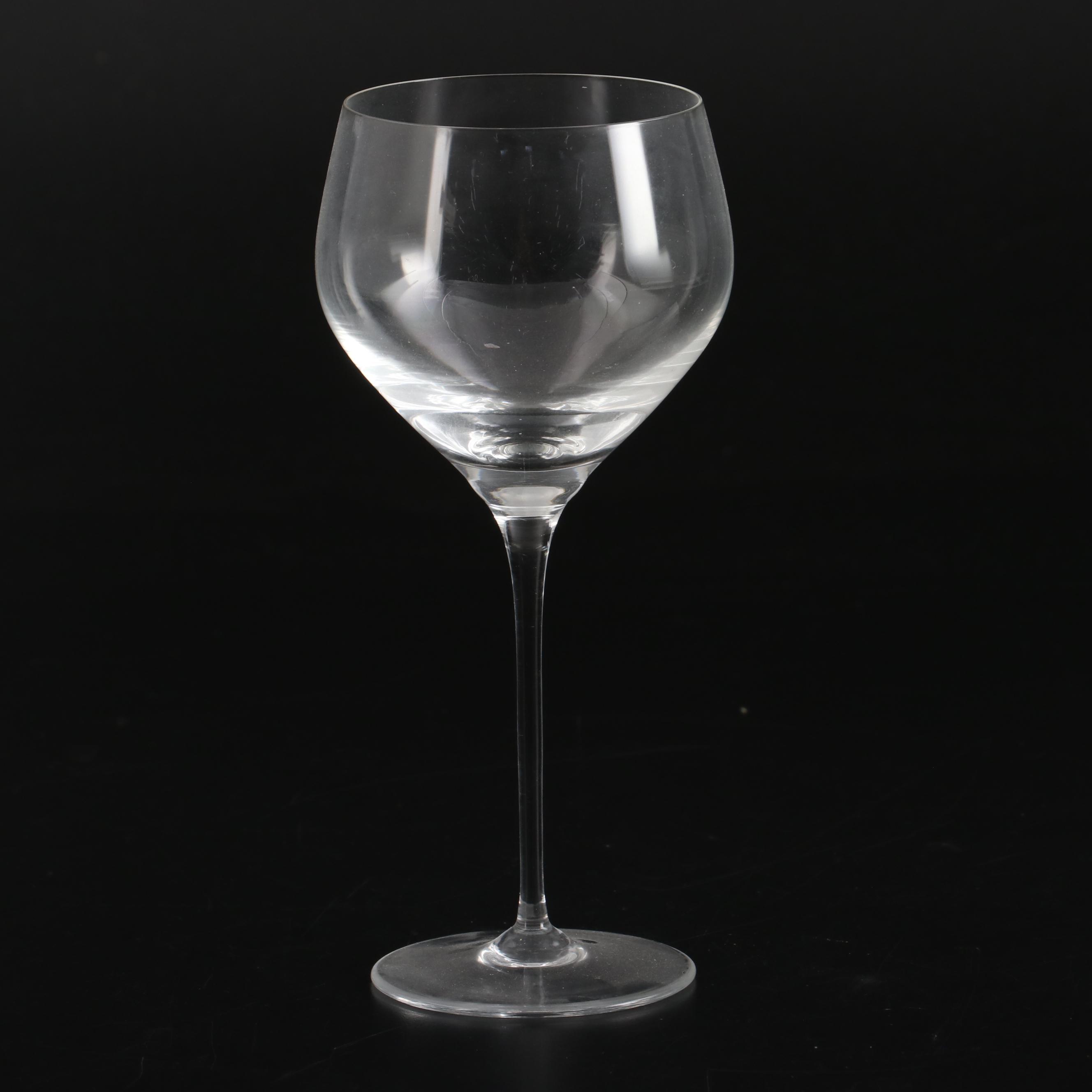 Rosenthal "Fuga" Crystal Burgundy and Red Wine Glasses