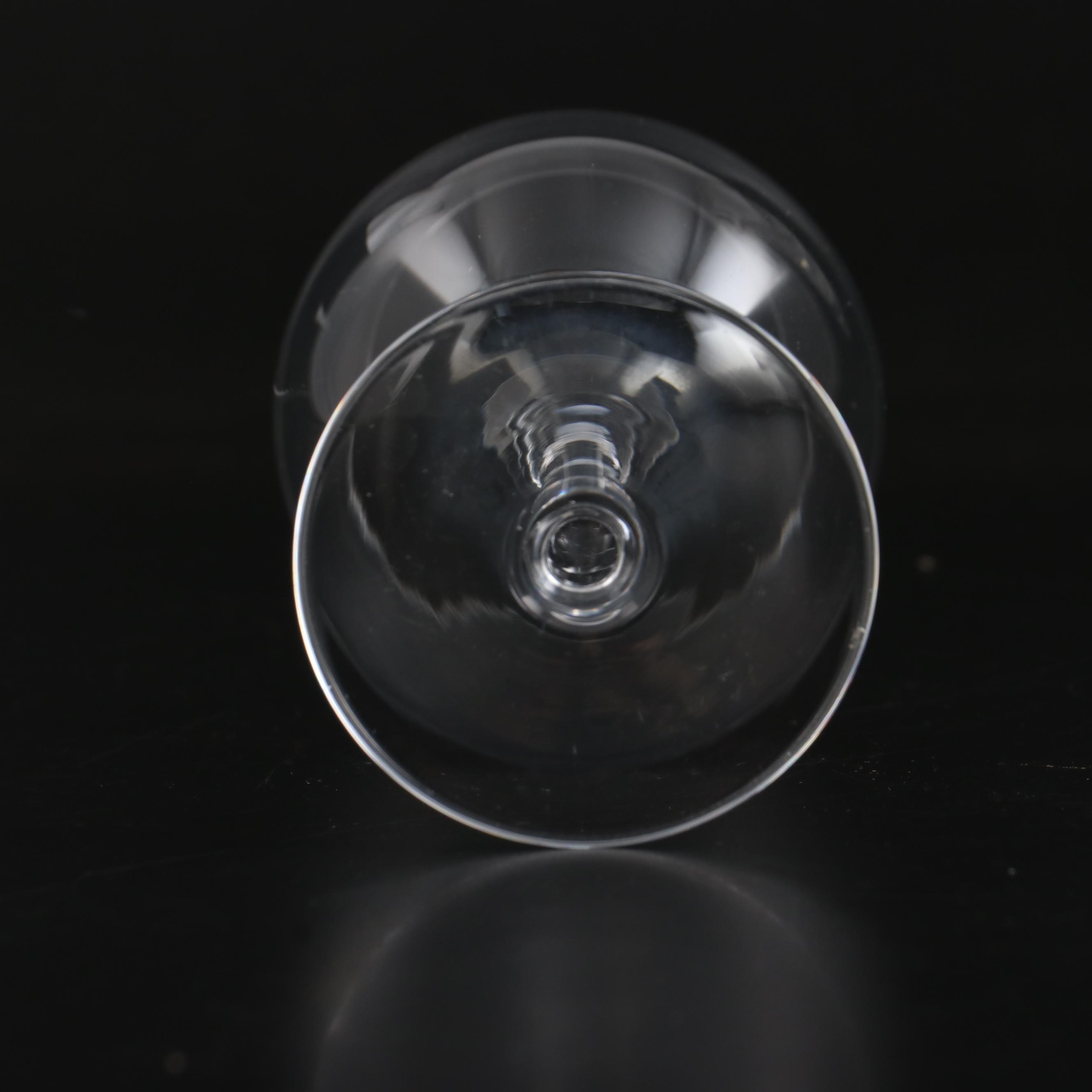 Rosenthal "Fuga" Crystal Burgundy and Red Wine Glasses