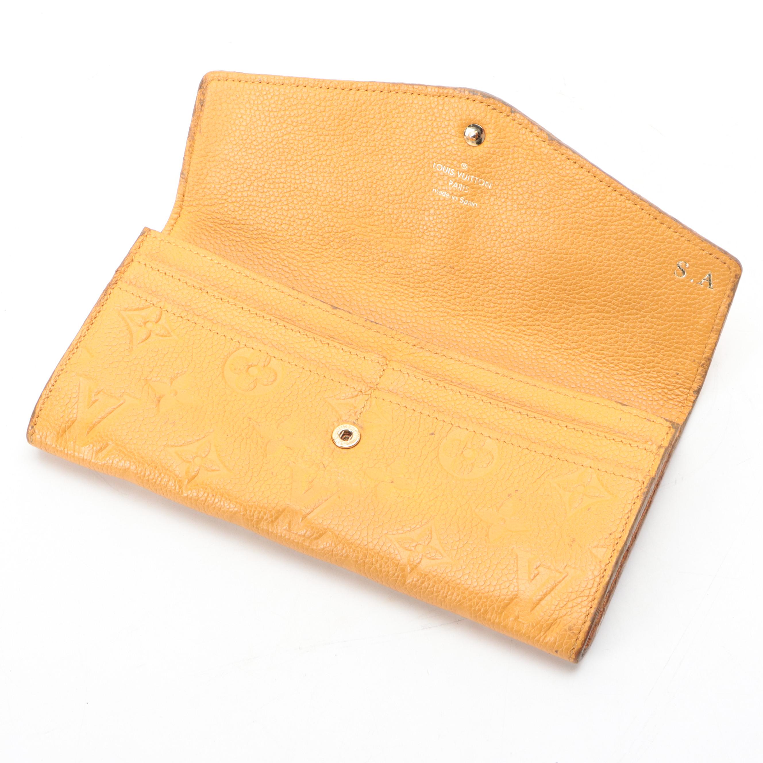 Louis Vuitton Josephine Wallet and in Monogram Empreinte Leather with Box