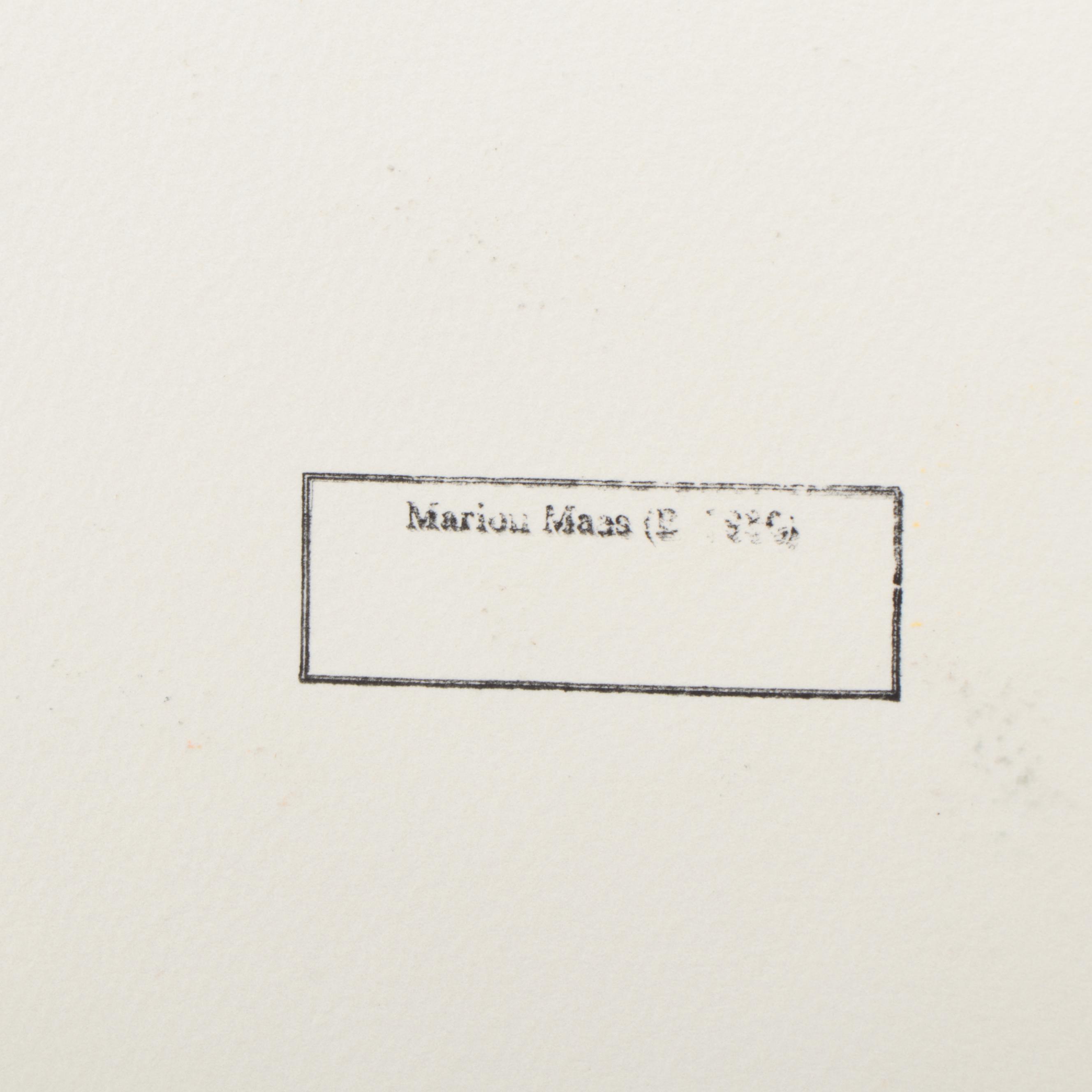 Marion Maas Floral Watercolor Paintings, Late 20th Century