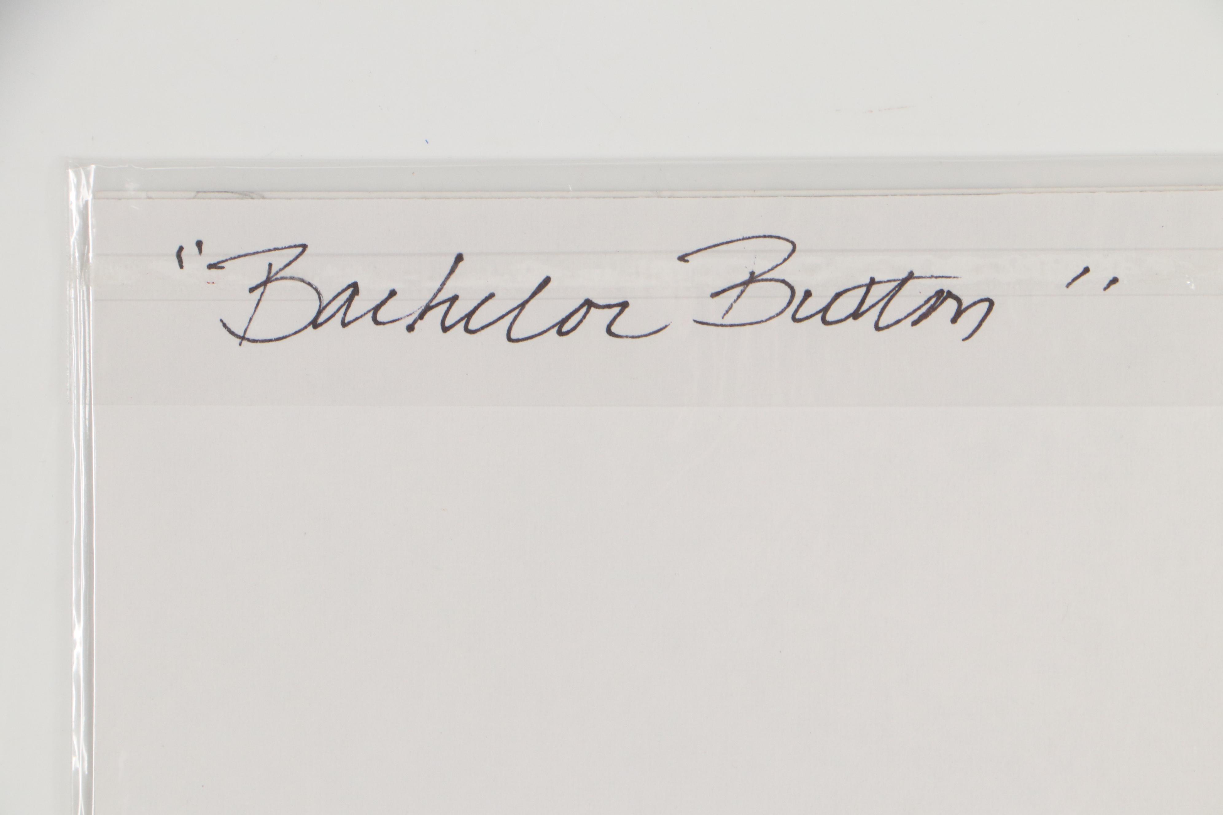 Sarah Roush Digital Collage "Bachelor Button," 21st Century