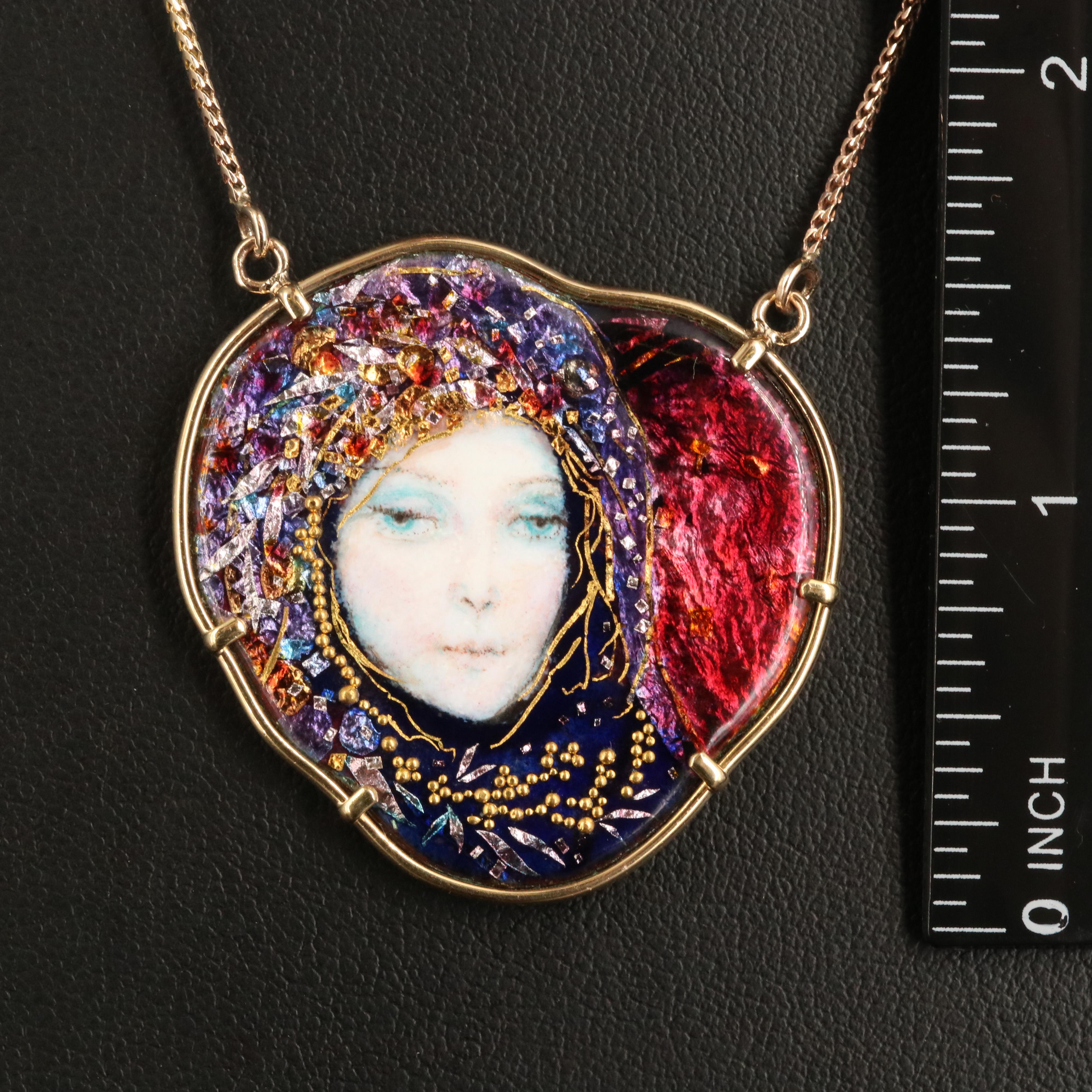 14K Portrait Miniature with 18K Frame