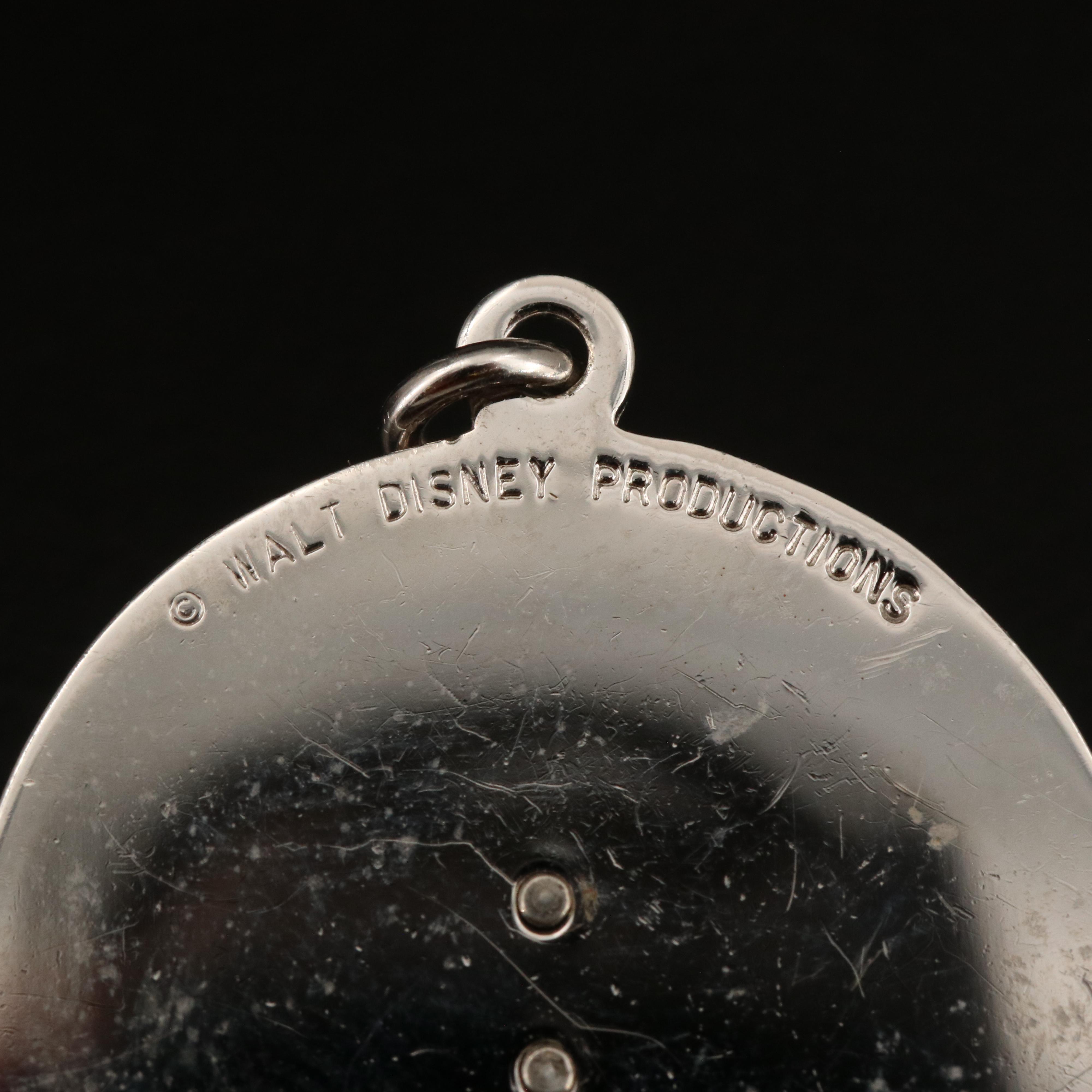 Sterling Disney Charms Including Castles, Mickey Mouse and Tigger