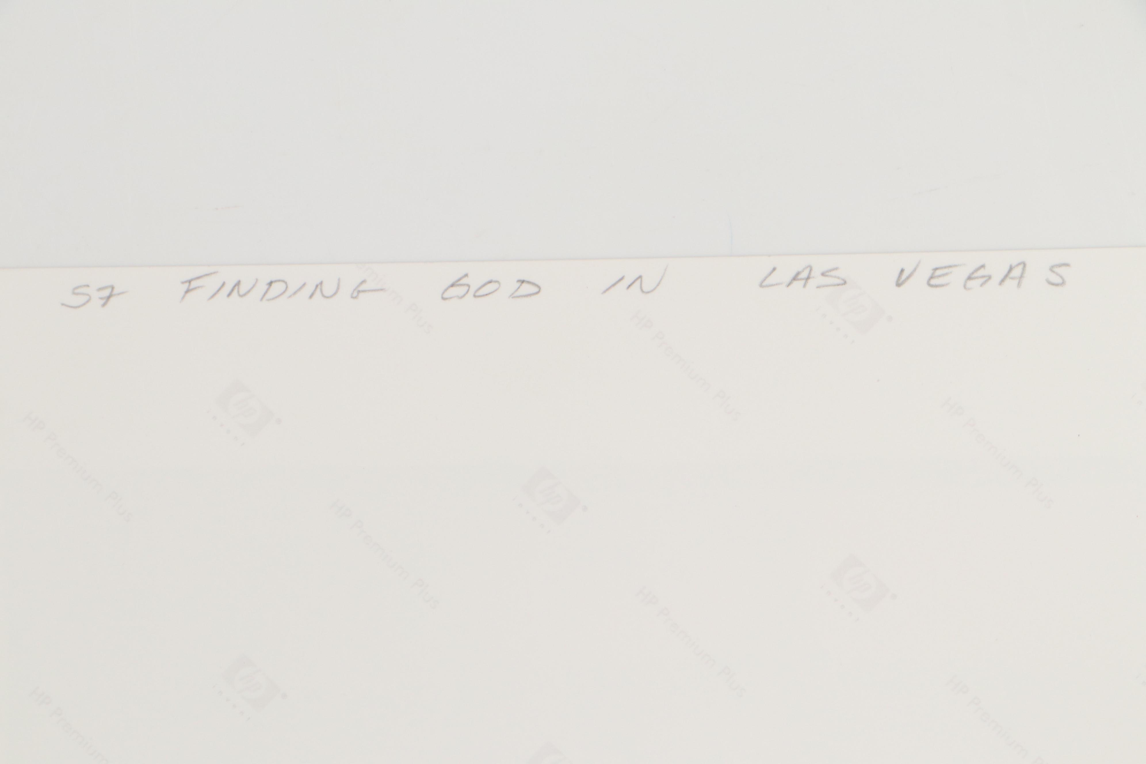 Sarah Roush Digital Collage "Finding God in Las Vegas," 2008