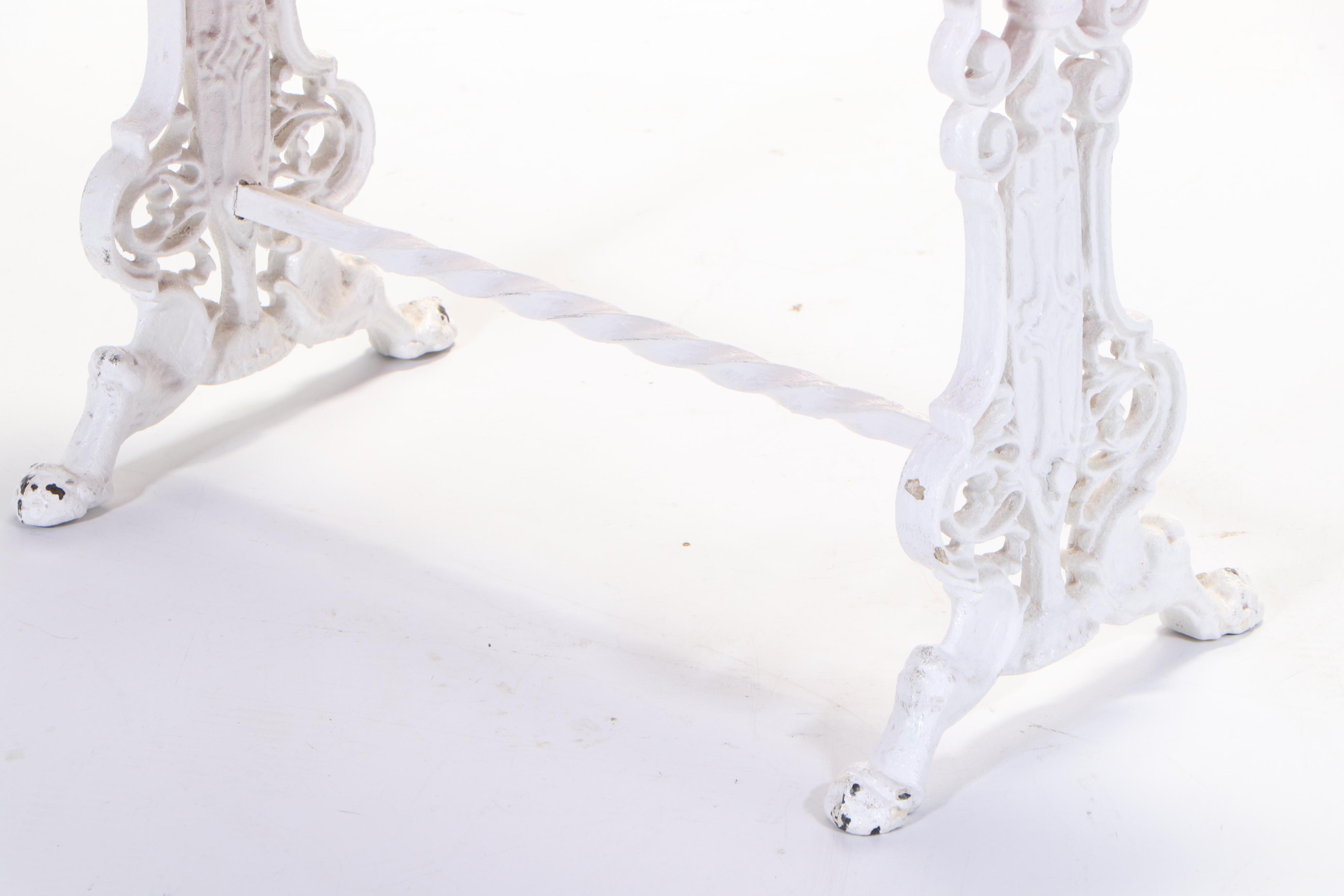 Cast Iron Hearth Bench with Velvet Upholstered Seat