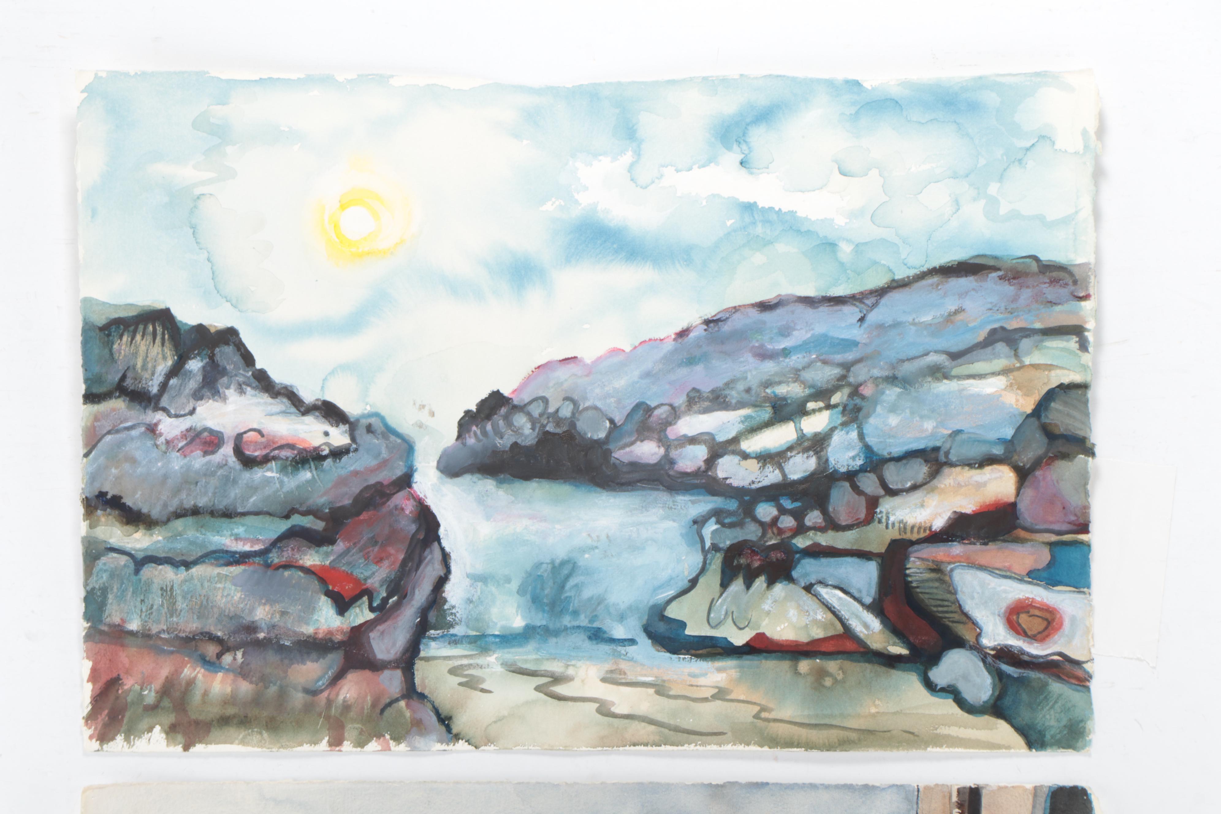 Marion Maas Coastal Landscape and Cityscape Watercolor Paintings