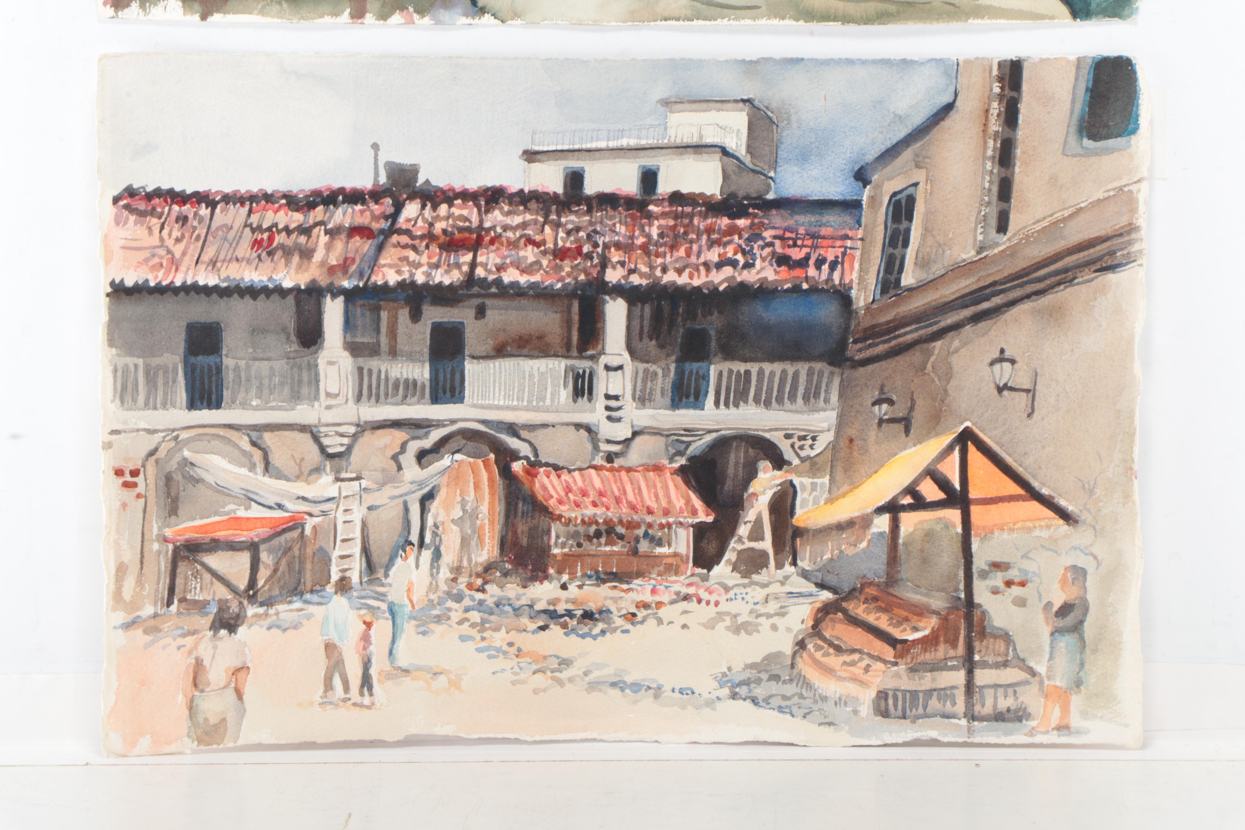 Marion Maas Coastal Landscape and Cityscape Watercolor Paintings