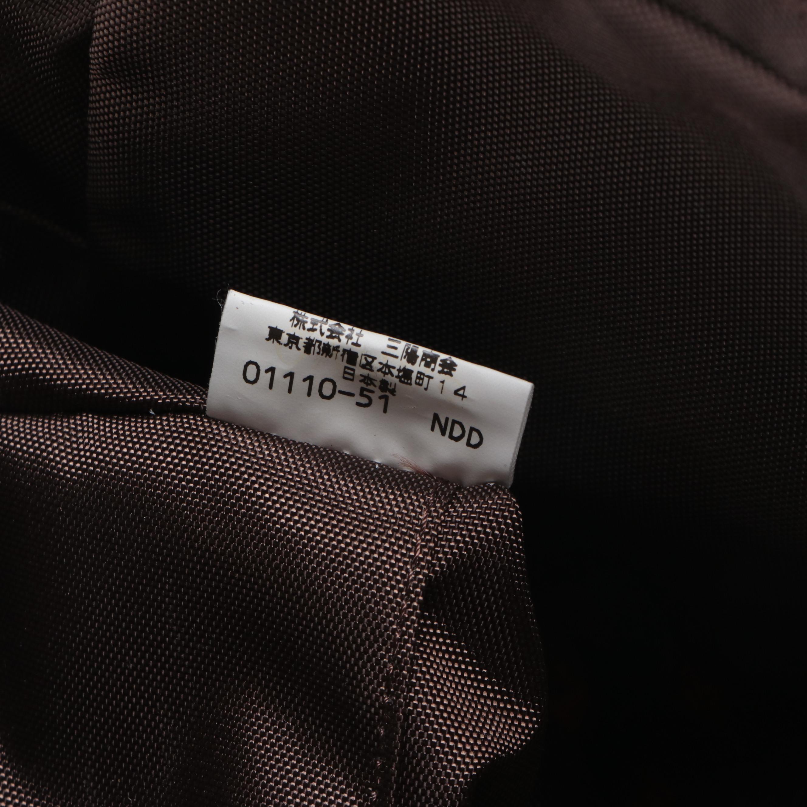 Burberry Blue Zip Shoulder Bag in Blue Nova Check Canvas and Dark Brown Leather