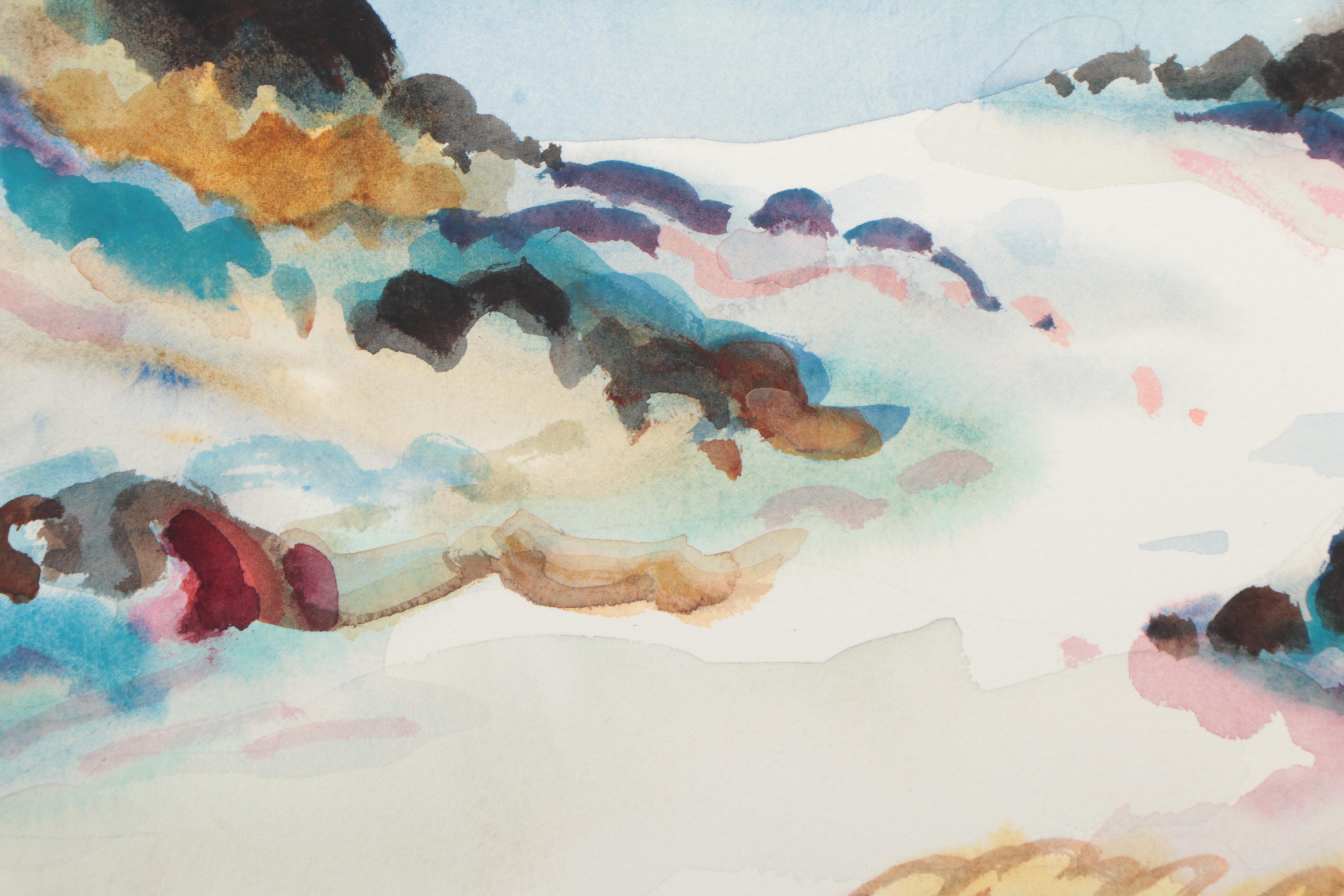 Marion Maas Watercolor Paintings Including Landscape