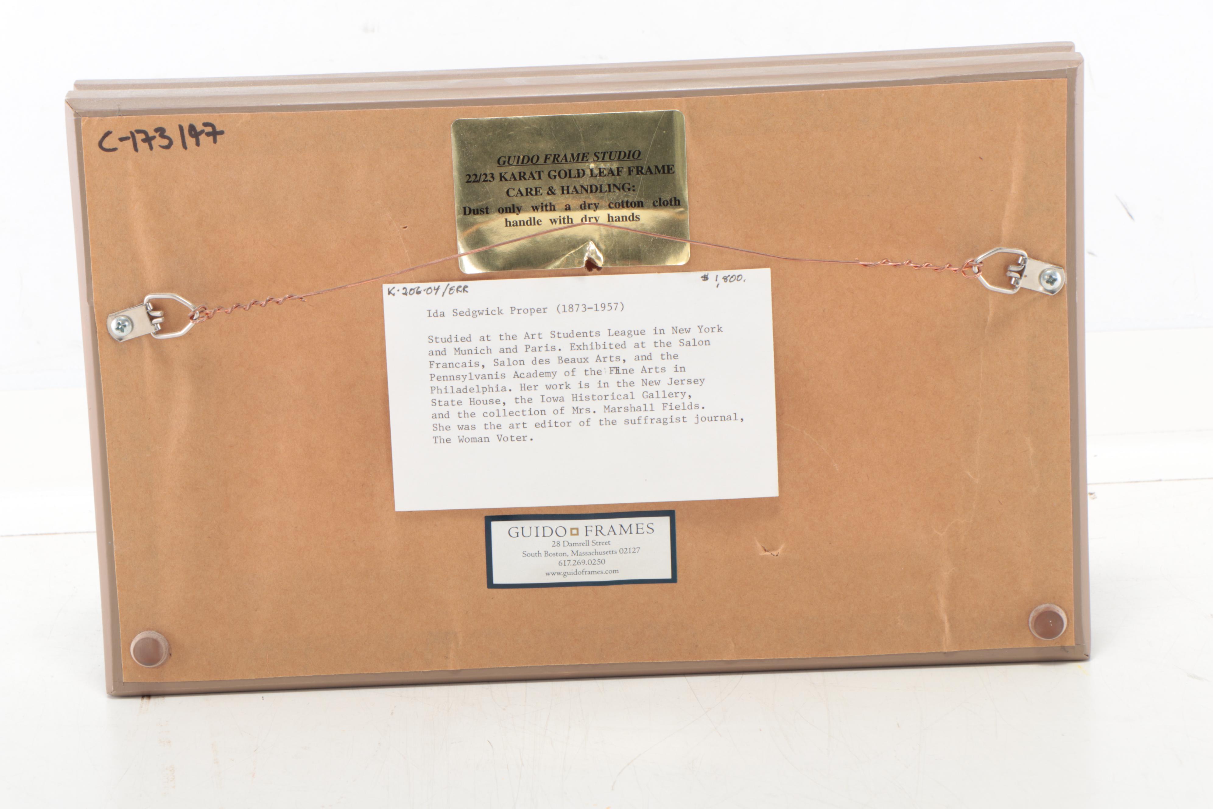 Nautical Oil Painting Attributed to Ida Sedgwick Proper