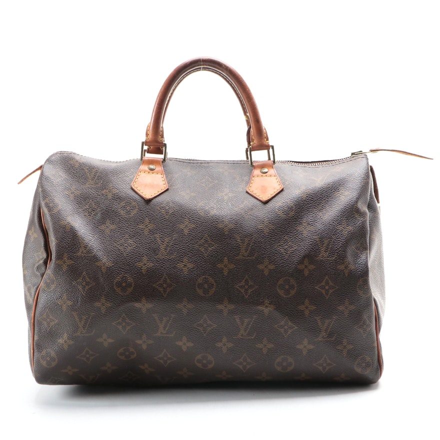 Louis Vuitton Speedy 35 in Monogram Canvas and Vachetta Leather