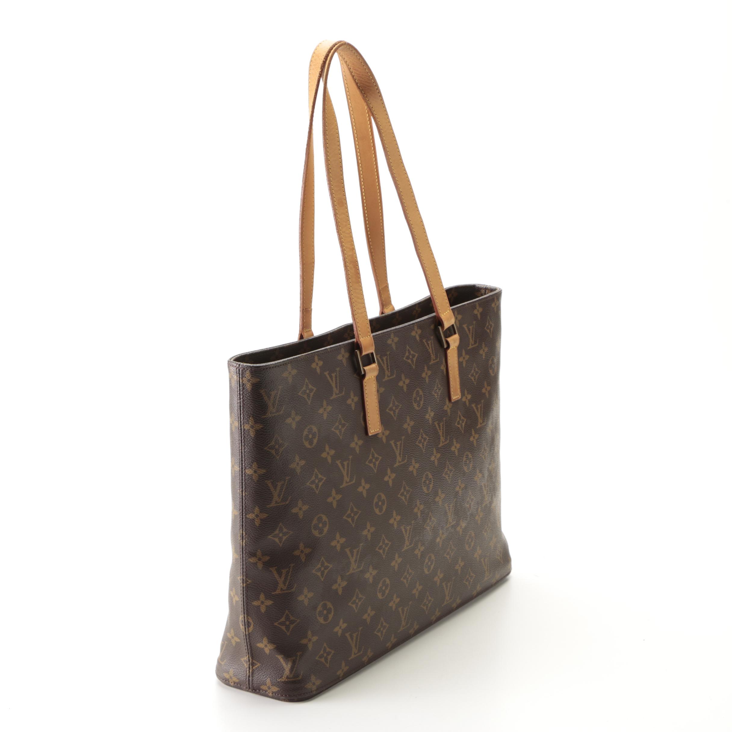 Louis Vuitton Luco Tote Bag in Monogram Canvas and Vachetta Leather