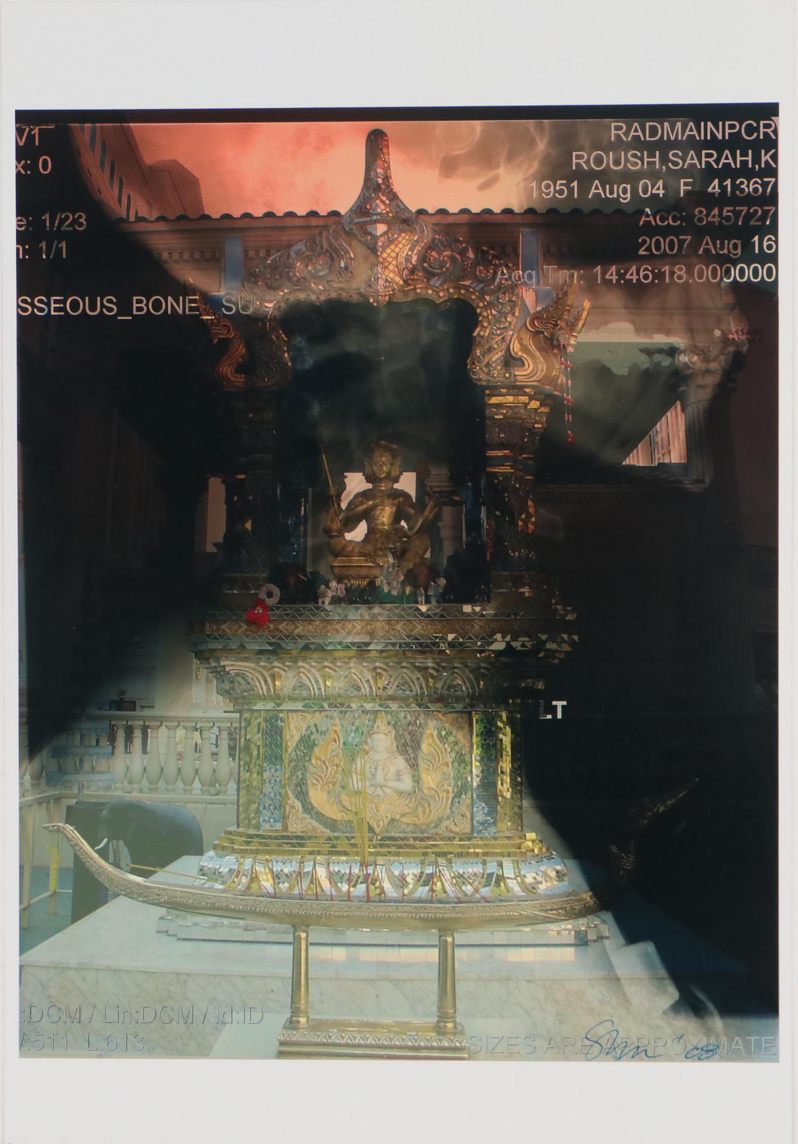 Sarah Roush Digital Collage "Finding God in Las Vegas," 2008