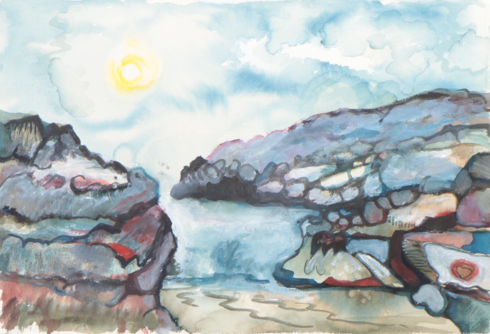 Marion Maas Coastal Landscape and Cityscape Watercolor Paintings