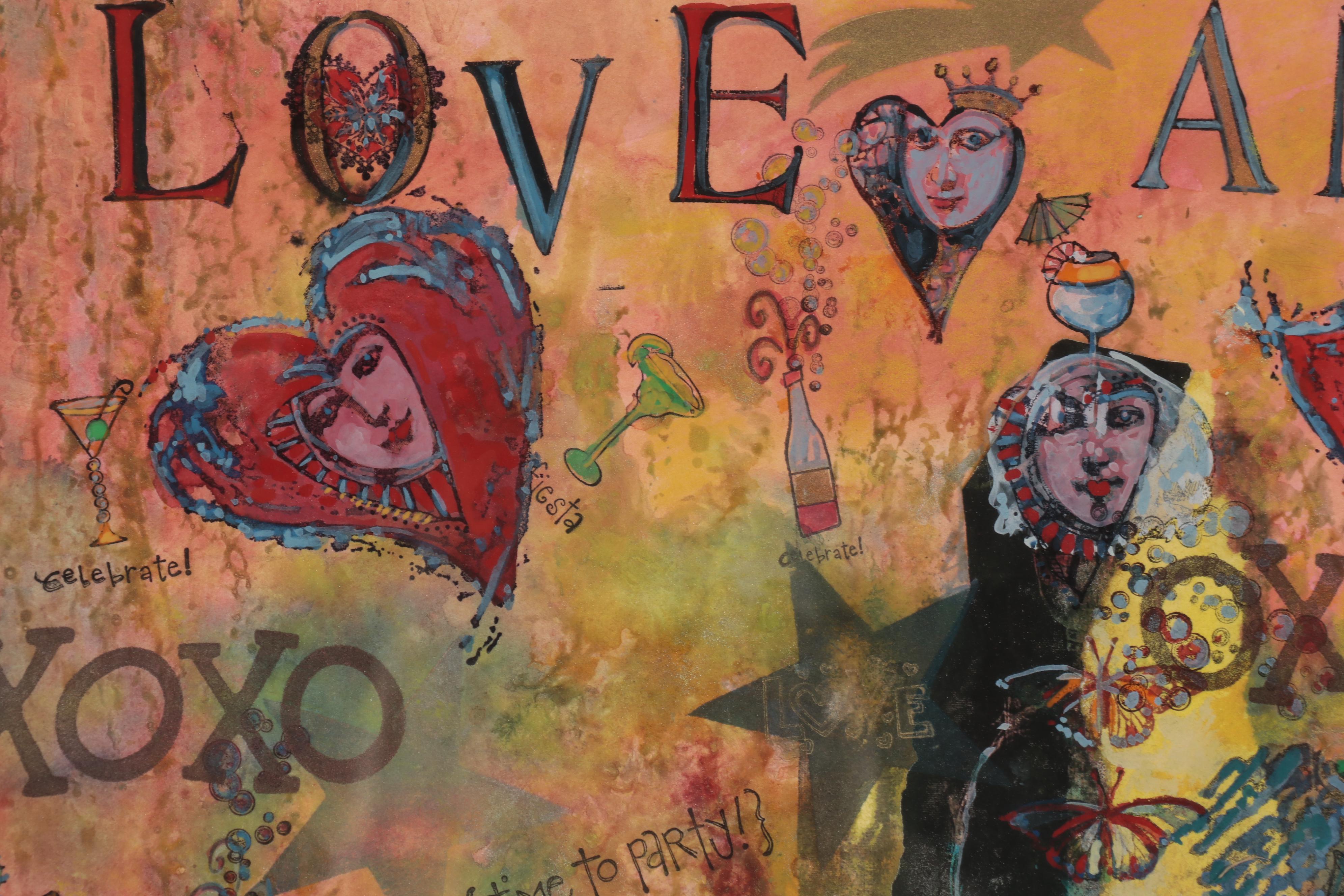 Sarah Roush Abstract Mixed Media Painting