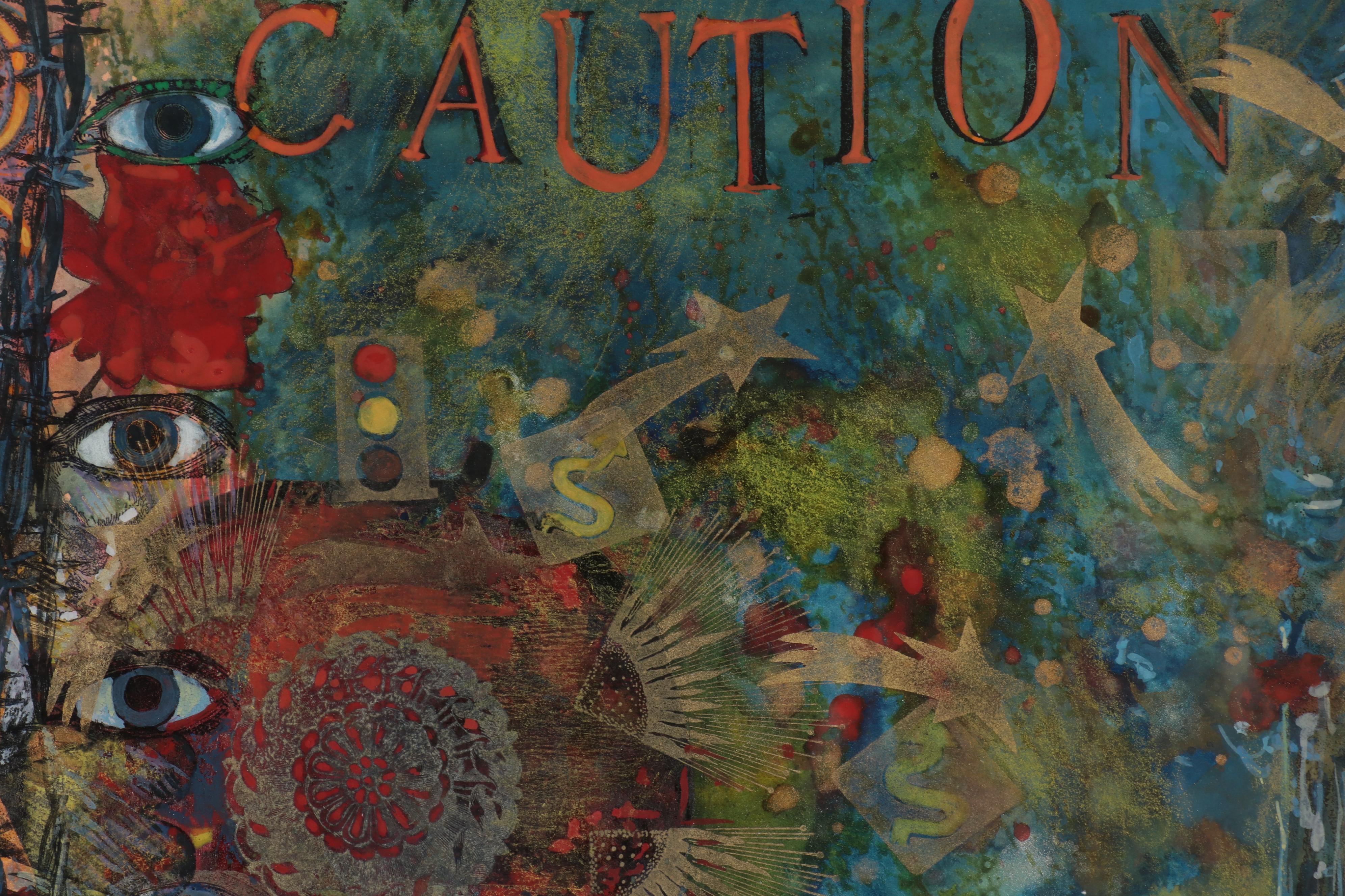 Sarah Roush Abstract Mixed Media Painting