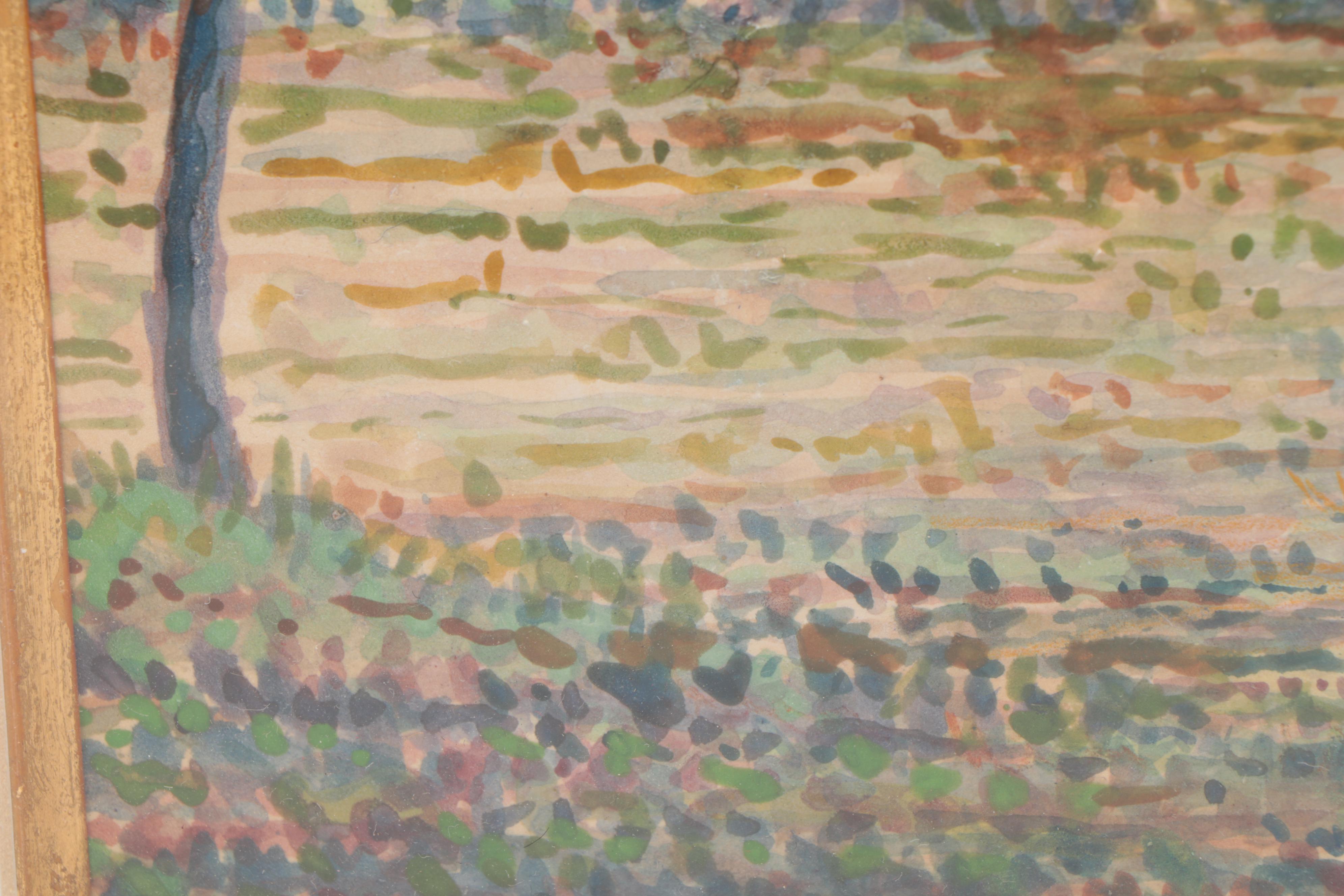 Watercolor Painting of Union Soldiers Carrying the American Flagg