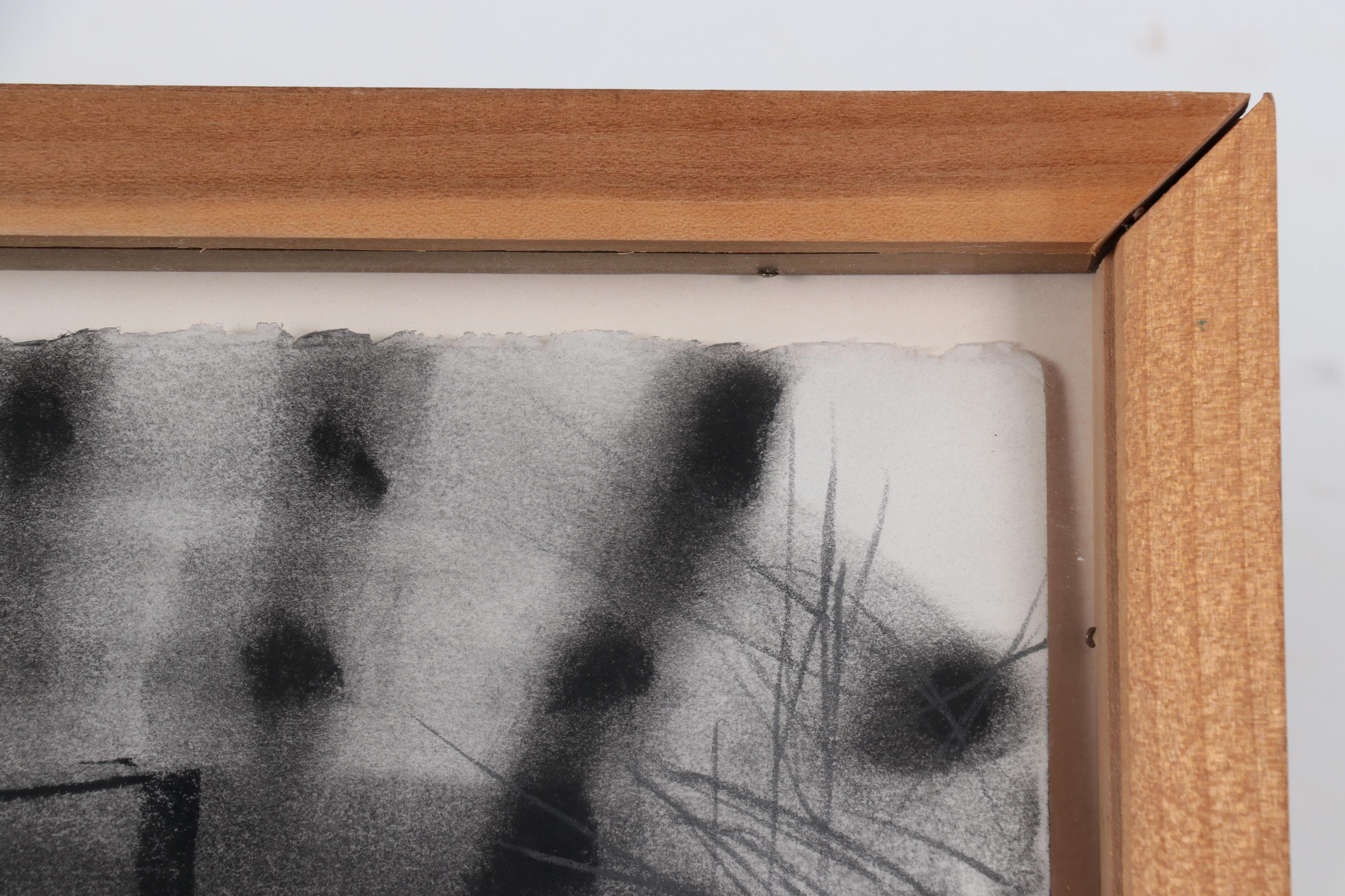 Ron Clayton Mixed Media Drawing "Sumac" 1990