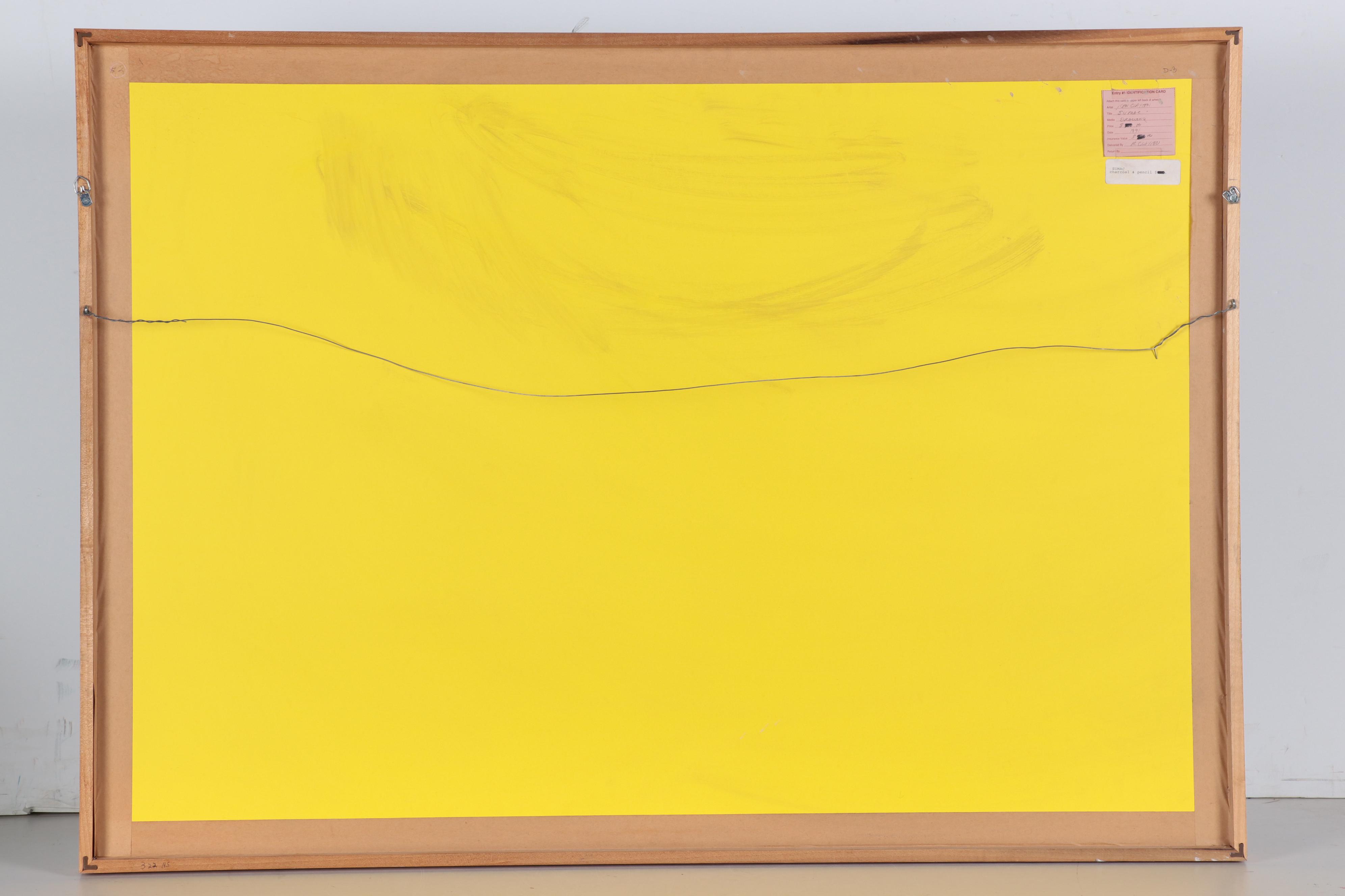 Ron Clayton Mixed Media Drawing "Sumac" 1990