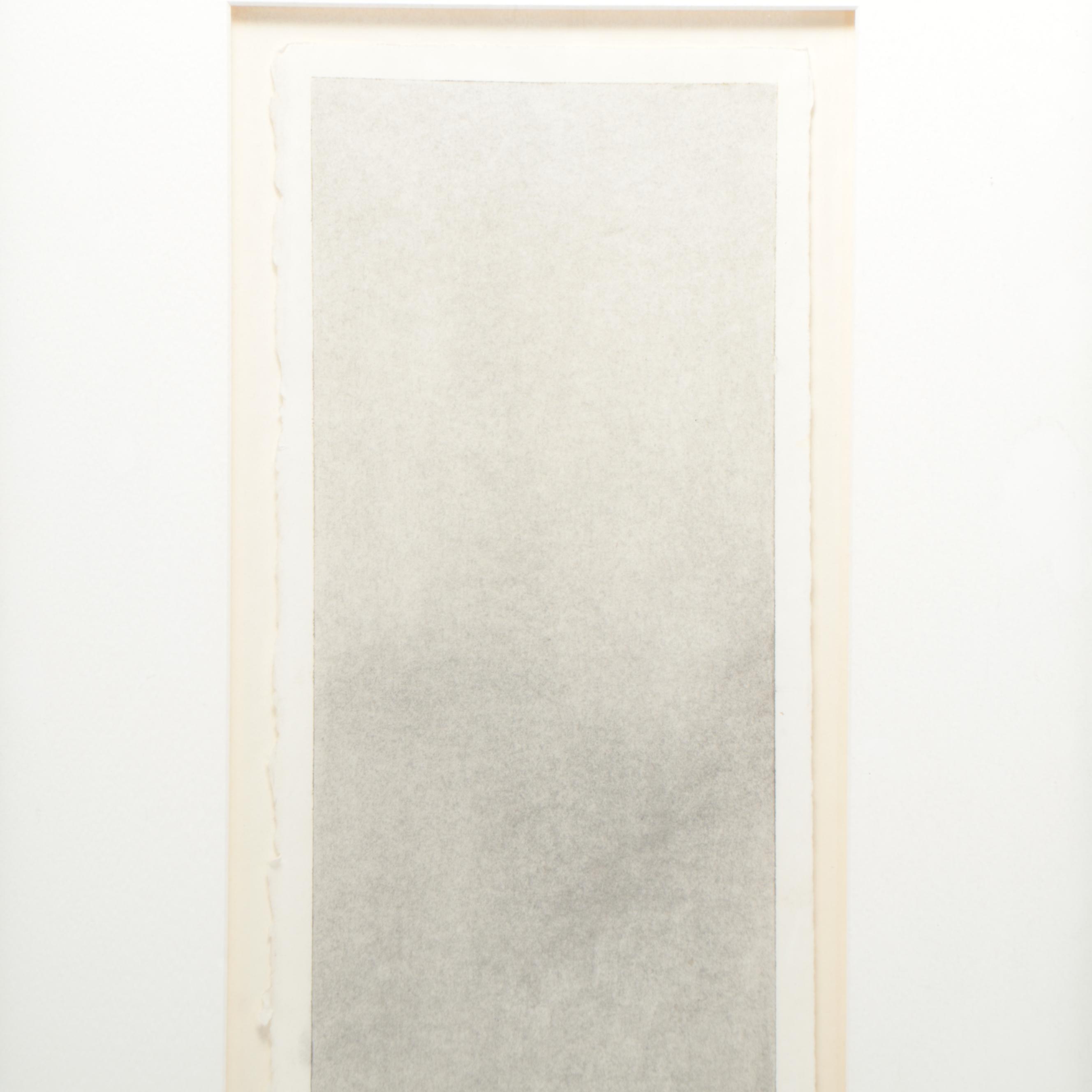 Bob Durden Graphite Painting of Abstract Nature Scene, 2002