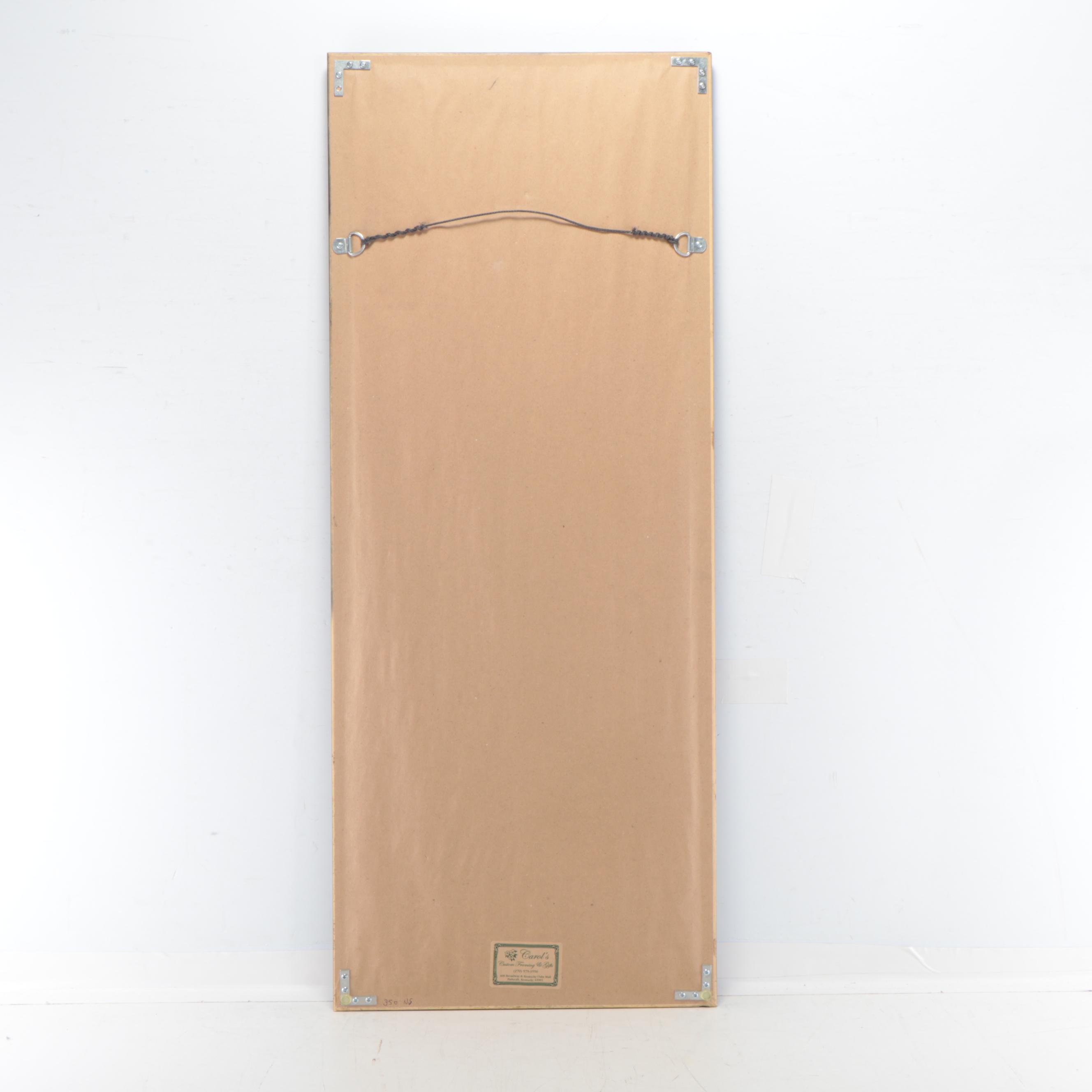 Bob Durden Graphite Painting of Abstract Nature Scene, 2002