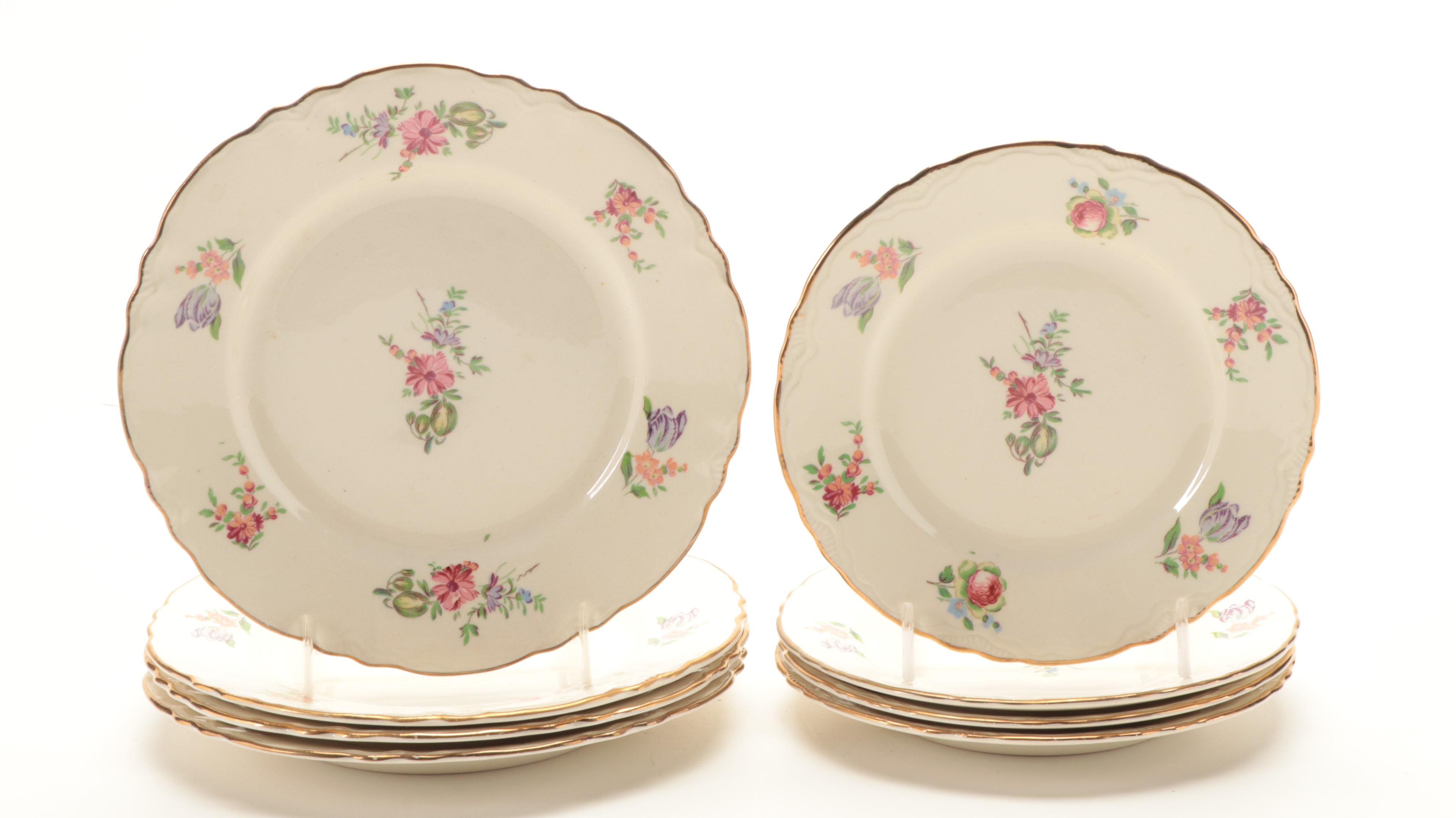 Household Institute "Priscilla" Stoneware Dinnerware, Mid-20th Century