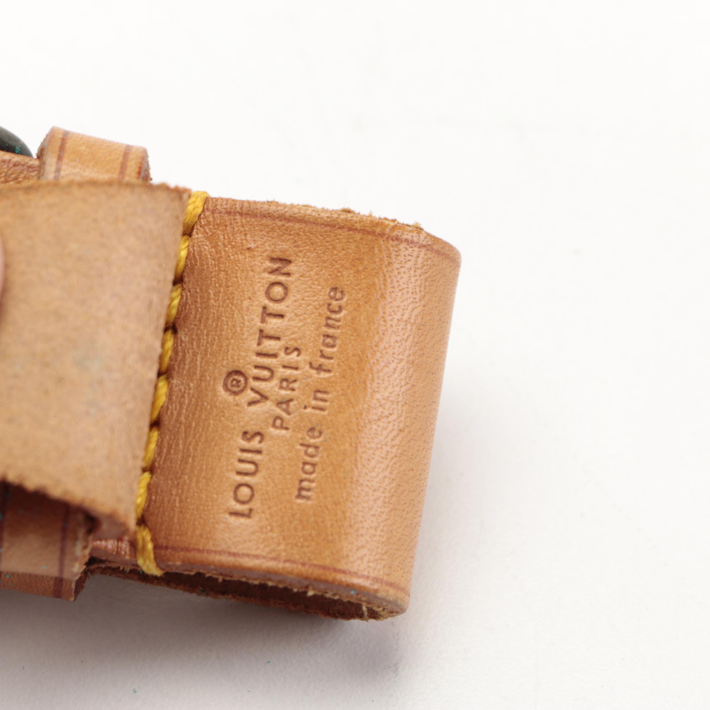 Louis Vuitton Poignet and Luggage Tag in Vachetta Leather