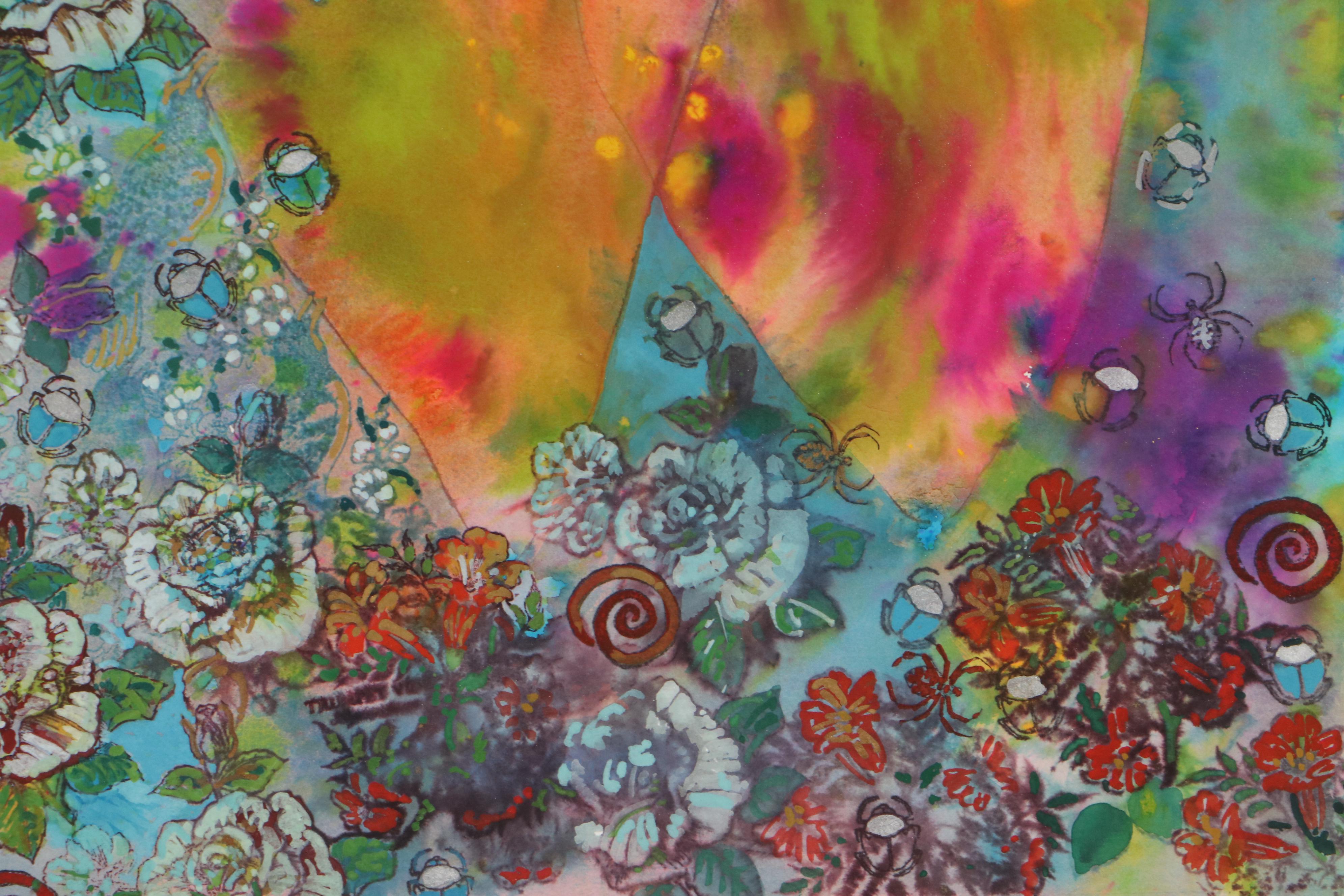 Sarah Roush Abstract Mixed Media Painting