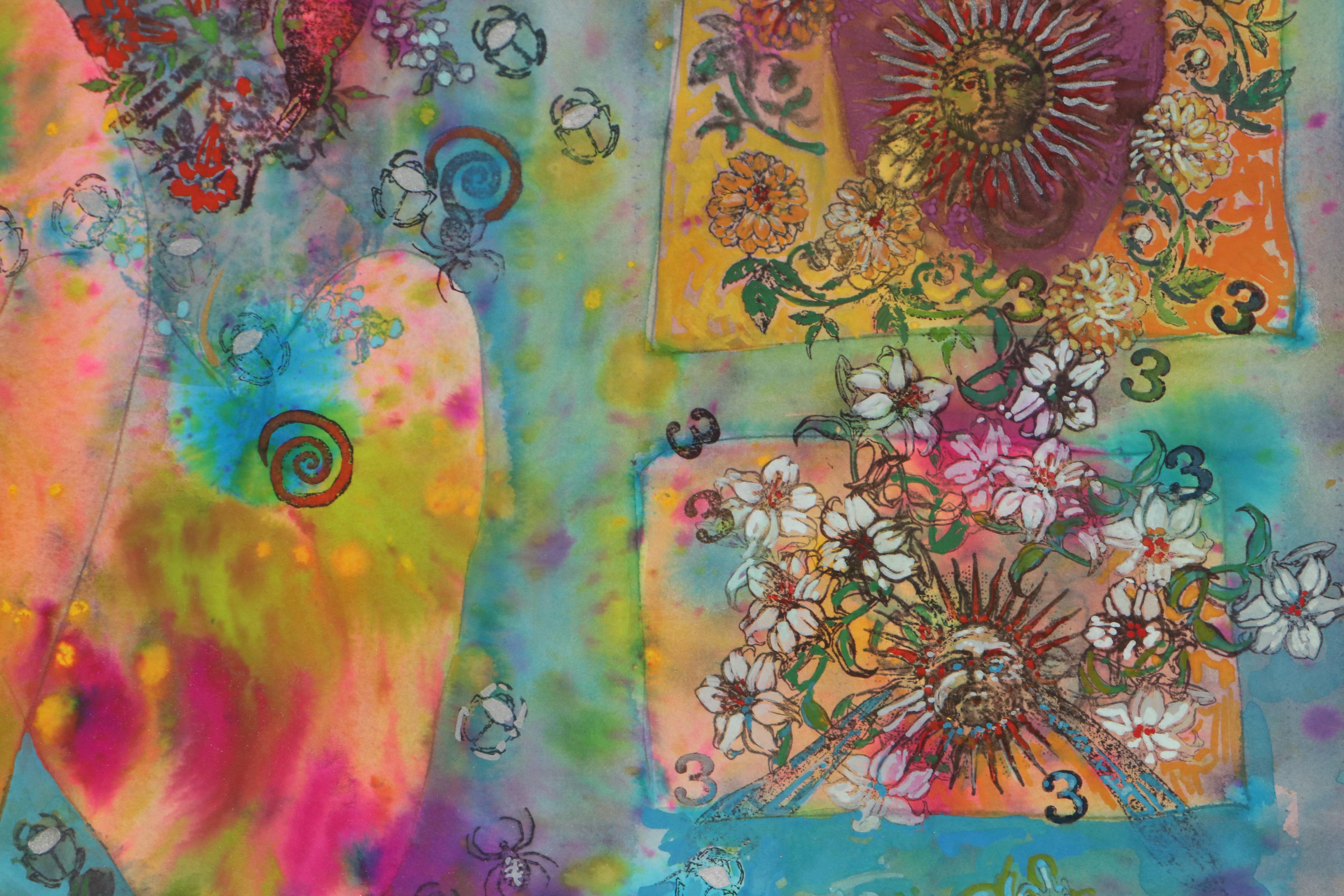 Sarah Roush Abstract Mixed Media Painting