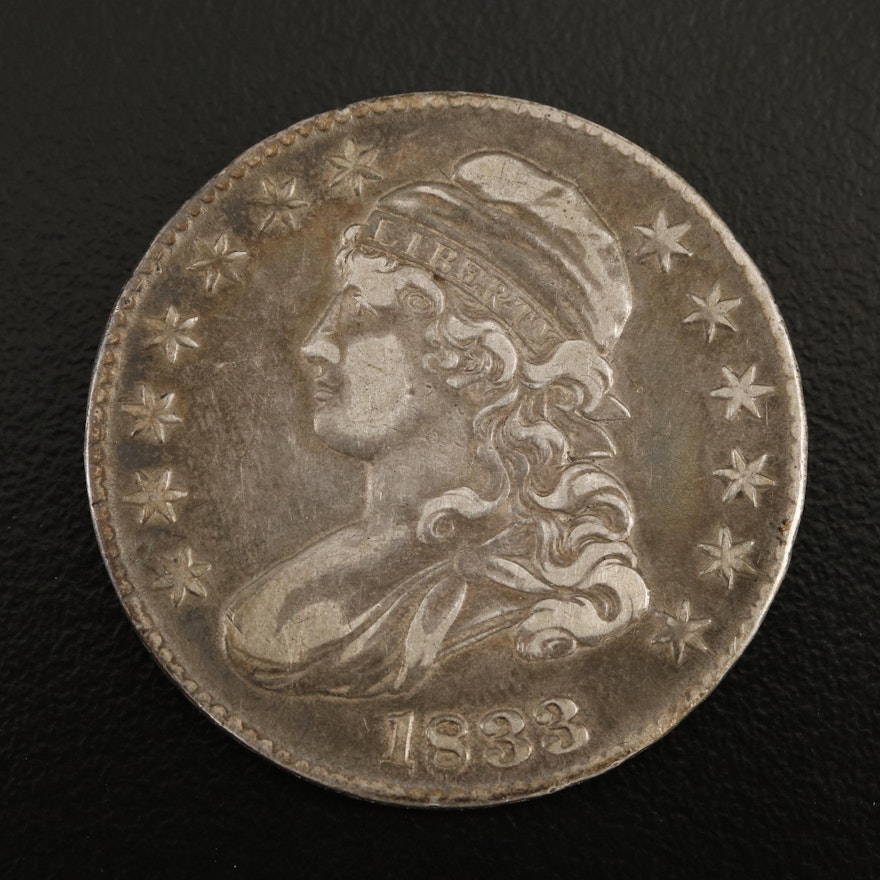 1833 Capped Bust Silver Half Dollar