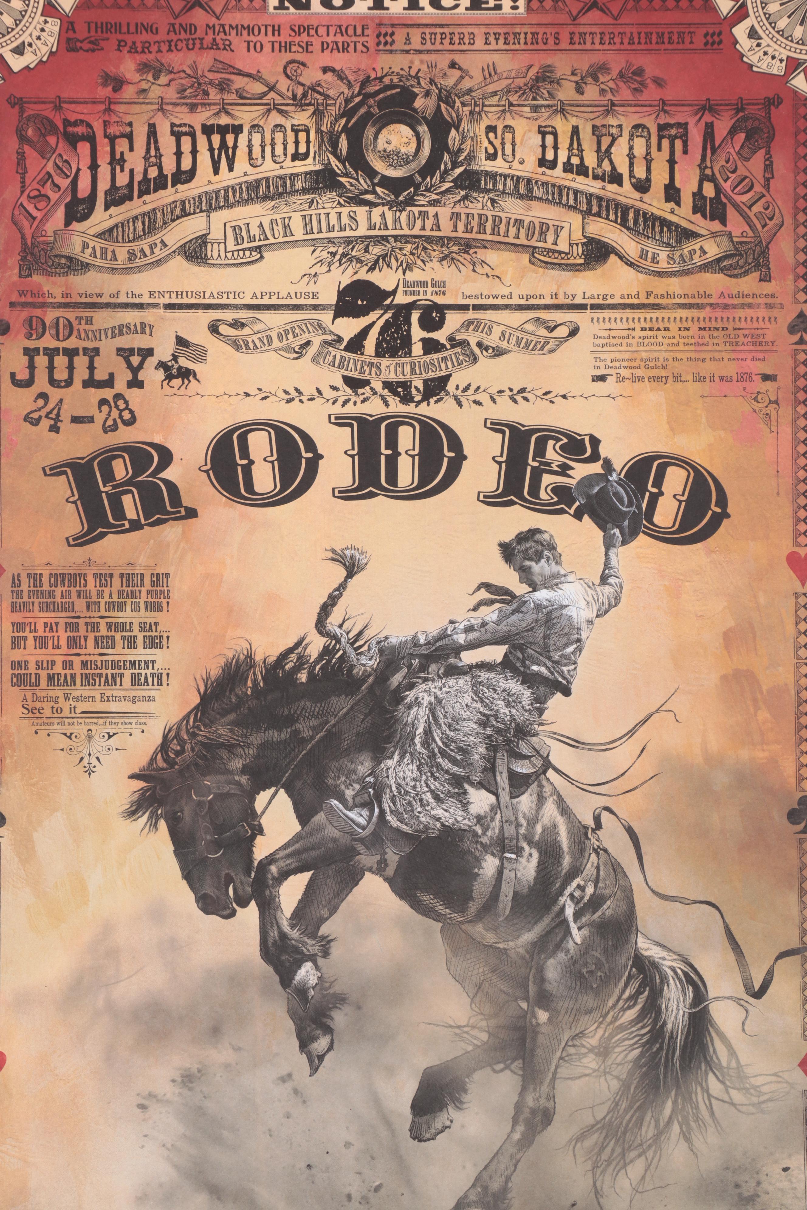 Bob Coronato Offset Lithograph Poster "Rodeo," Circa 2012
