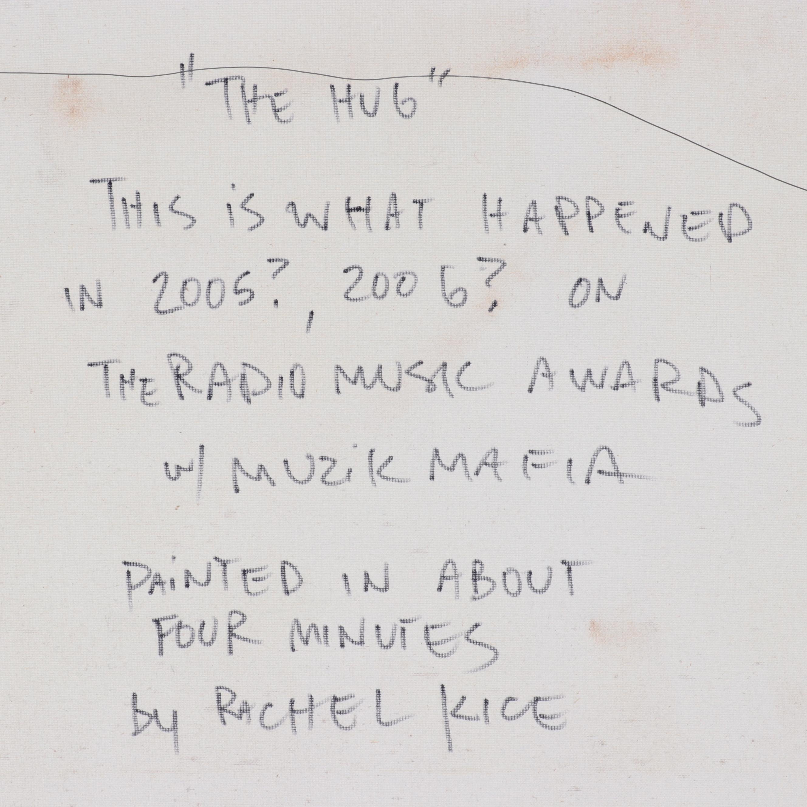 Rachel Kice Abstract Acrylic Painting "The Hug," Circa 2006