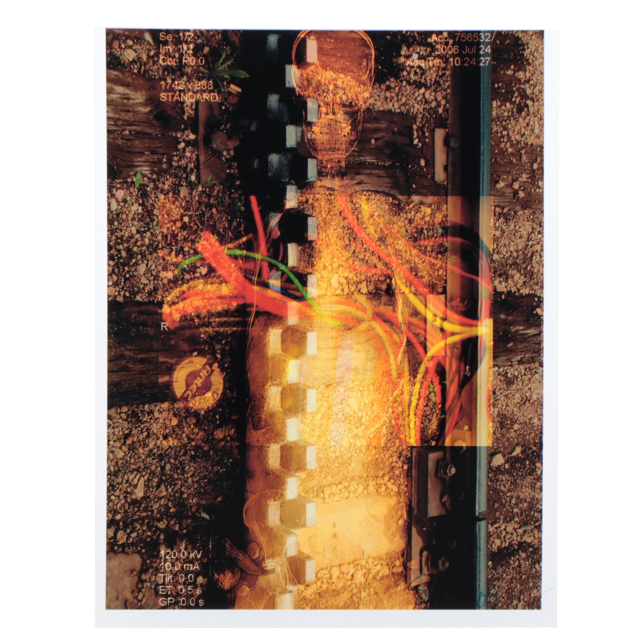 Sarah Roush Digital Print "Tracks," 2009