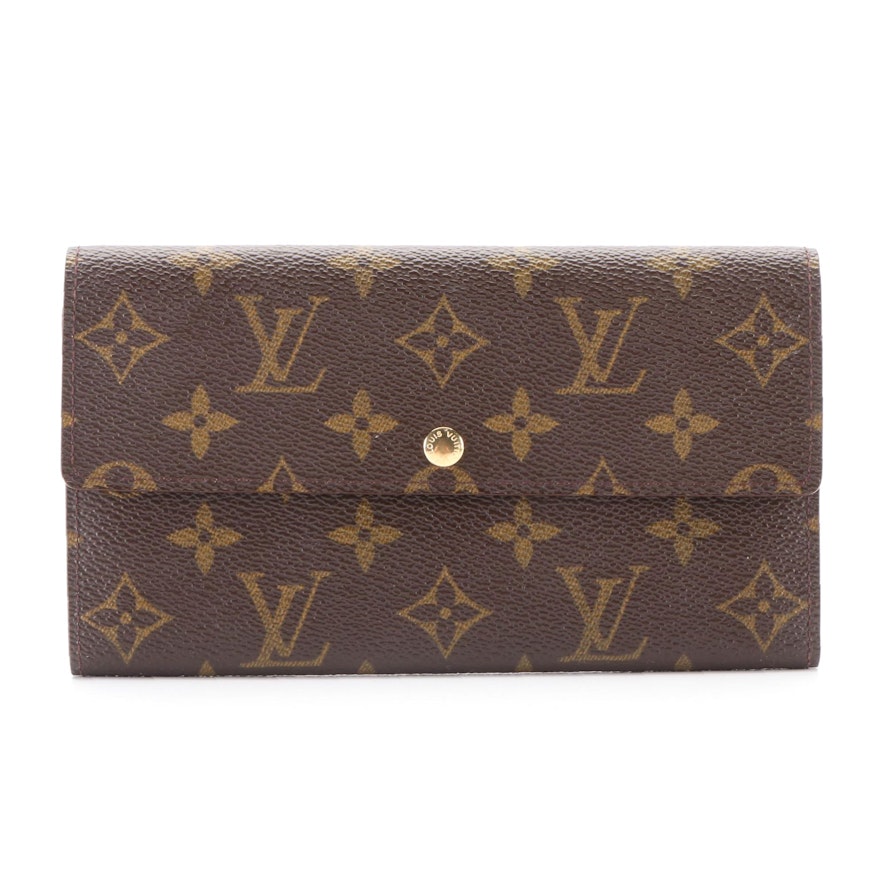 Louis Vuitton Sarah Wallet in Monogram Canvas