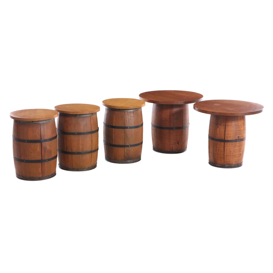 Five Barrel Side Tables