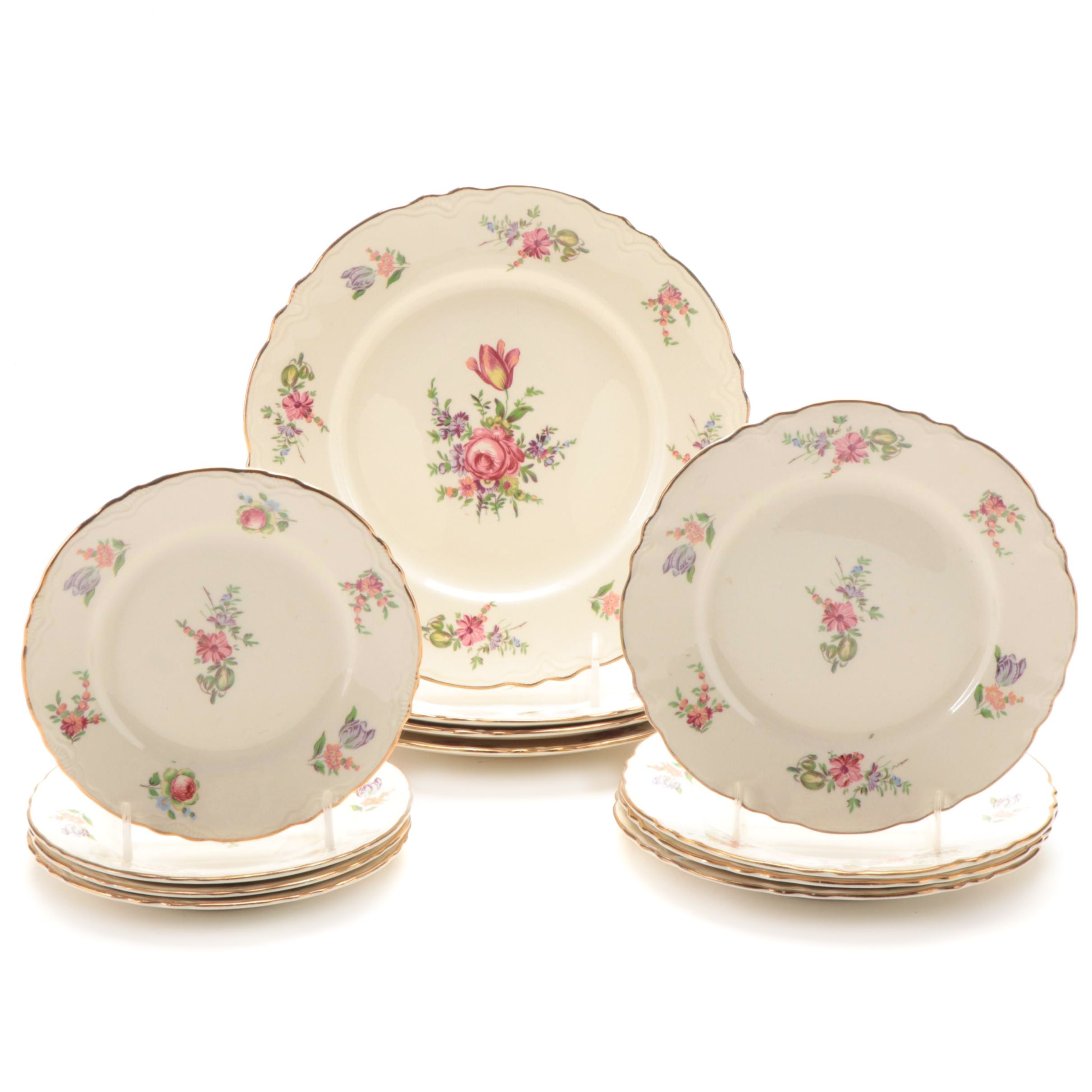 Household Institute "Priscilla" Stoneware Dinnerware, Mid-20th Century