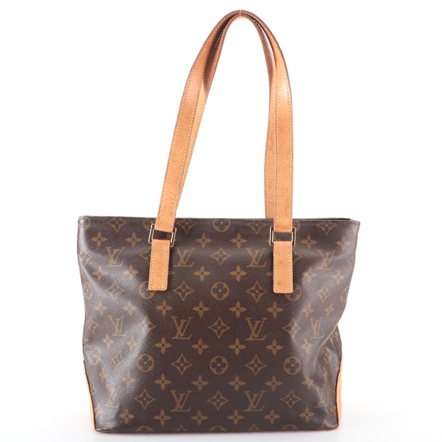 Louis Vuitton Piano Cabas Tote in Monogram Canvas and Vachetta Leather