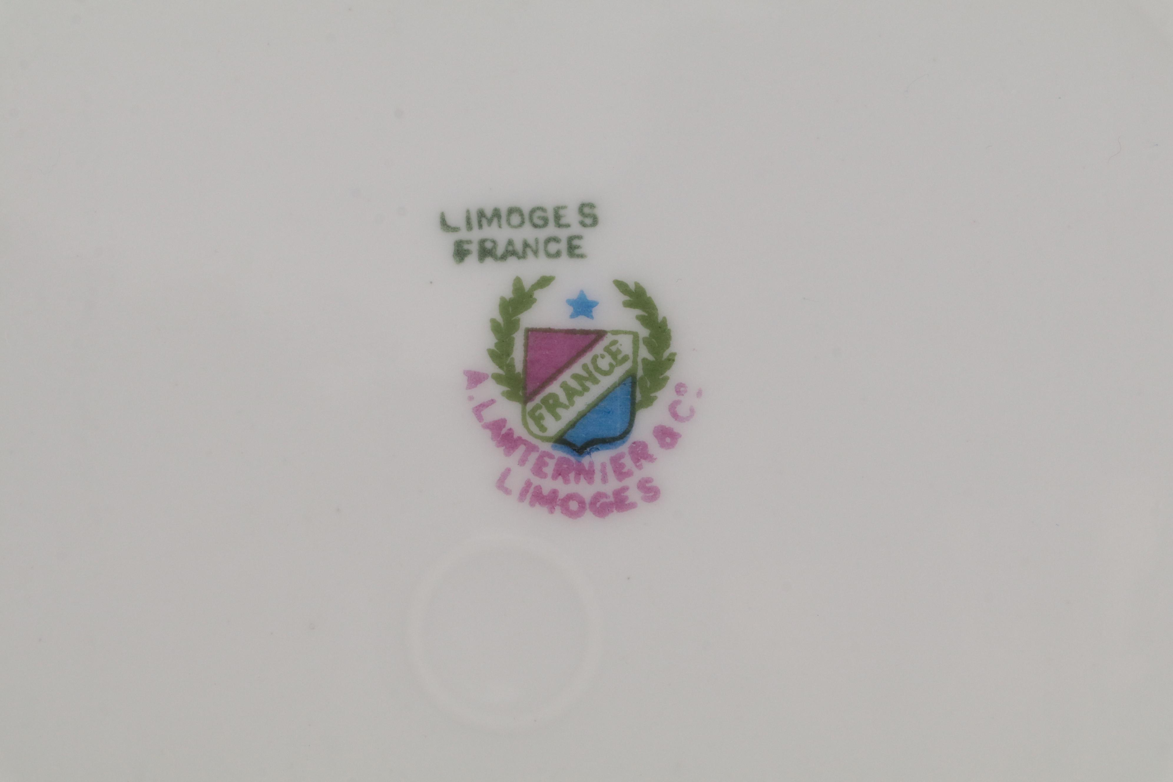 Haviland Limoges and Other Gold Rimmed Porcelain Dinnerware