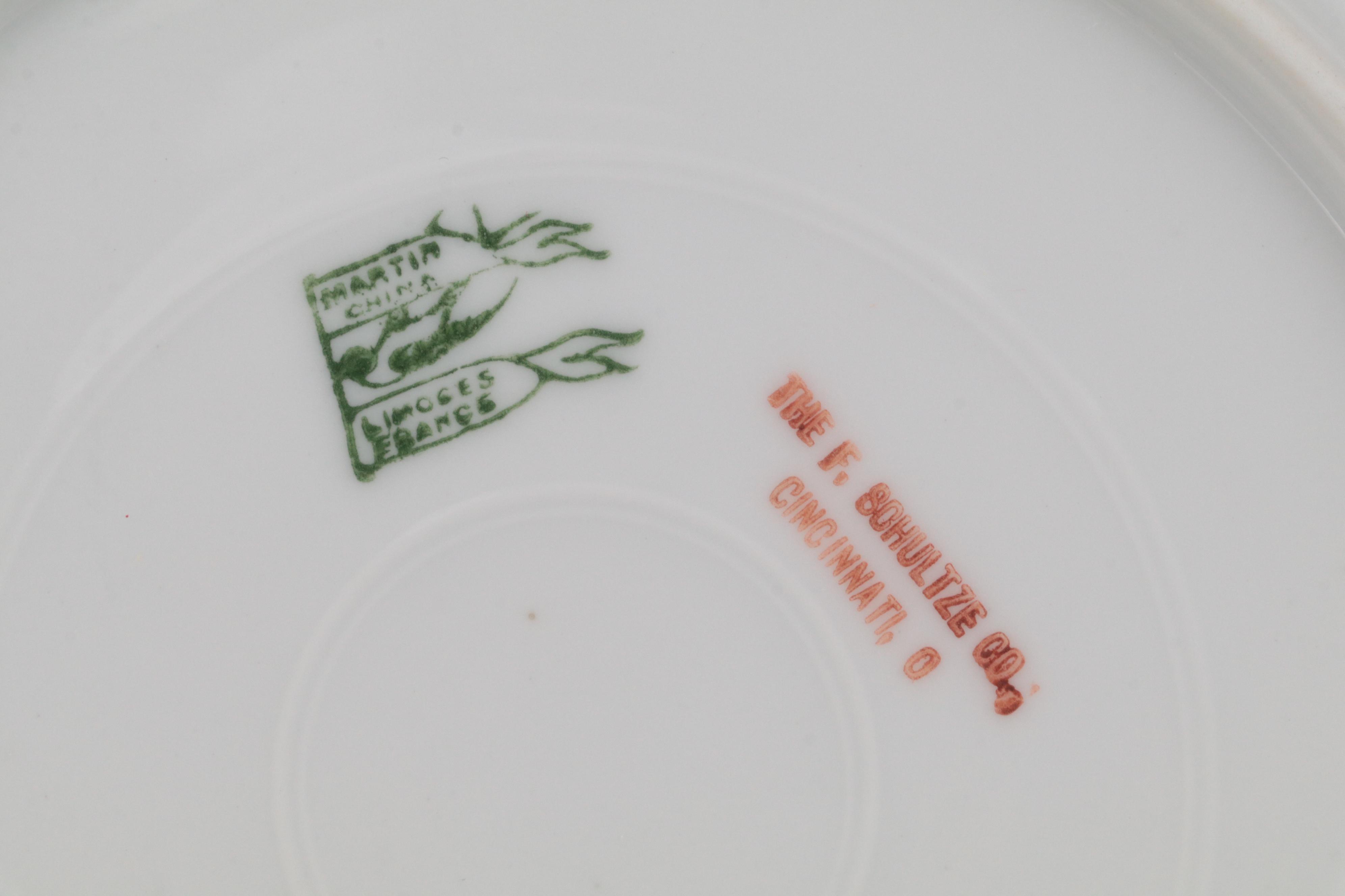 Haviland Limoges and Other Gold Rimmed Porcelain Dinnerware