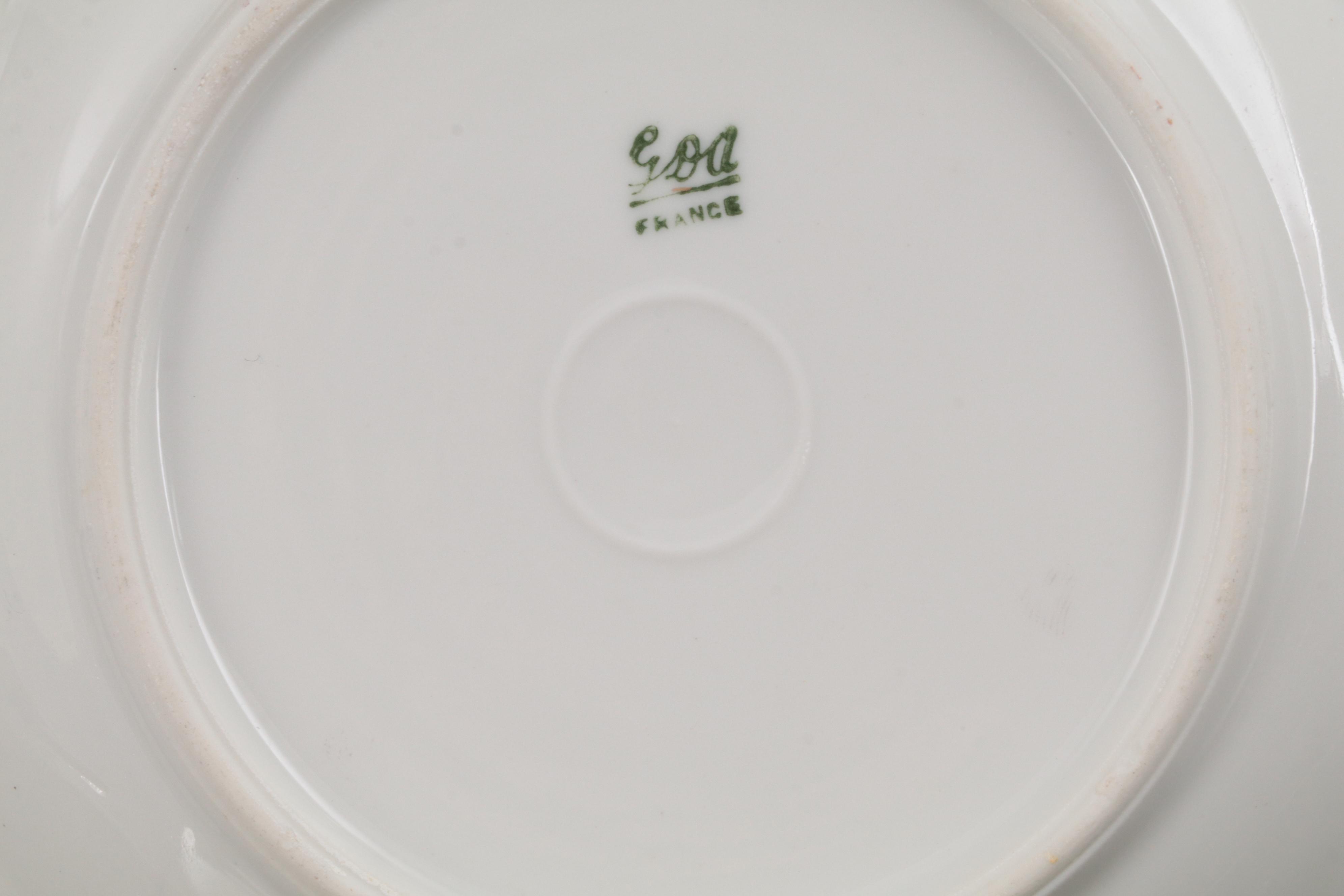 Haviland Limoges and Other Gold Rimmed Porcelain Dinnerware