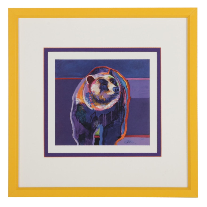 Offset Lithograph After John Nieto "Grizzly Bear," 21st Century