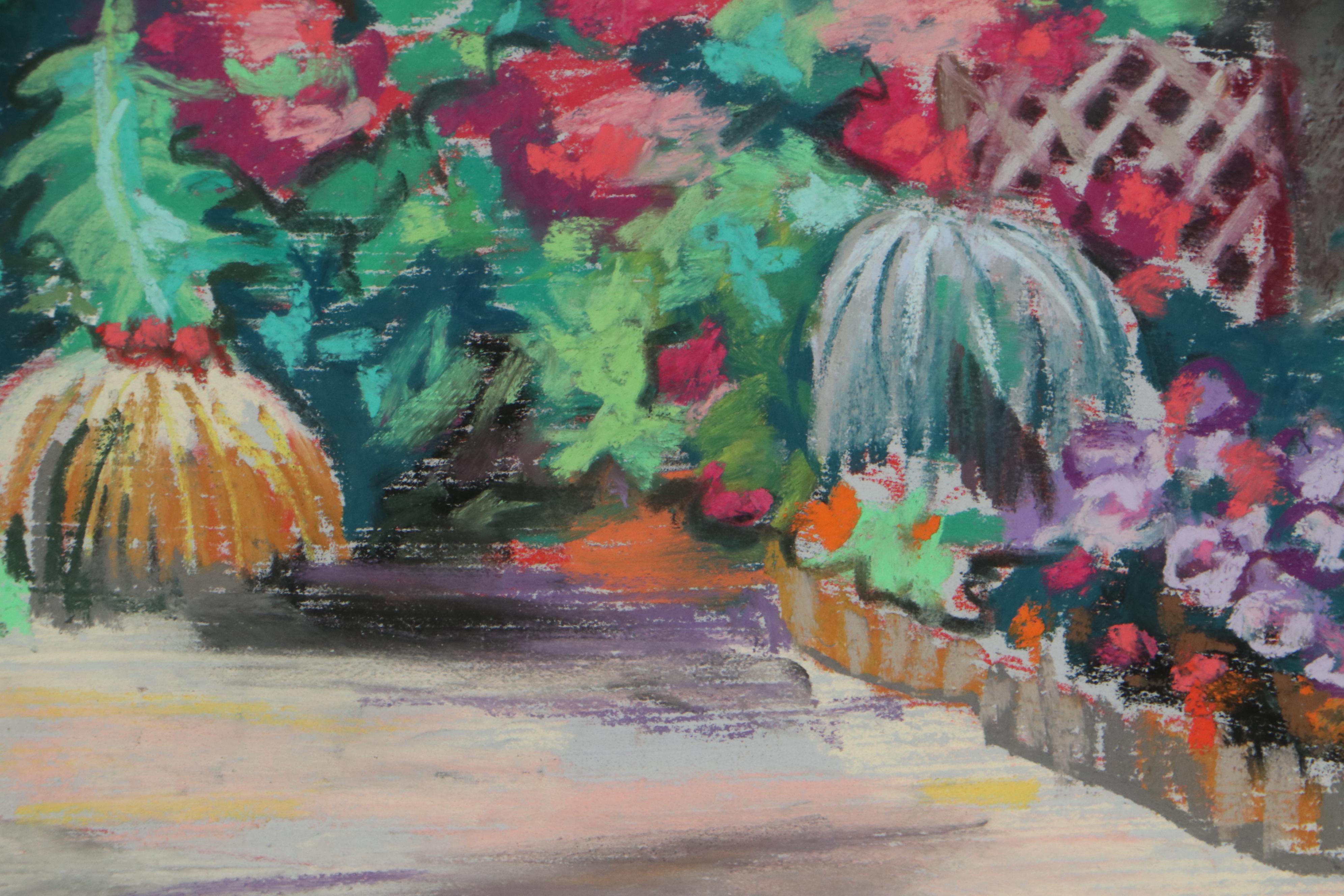 Martha Bator Pastel Drawing of Exterior View