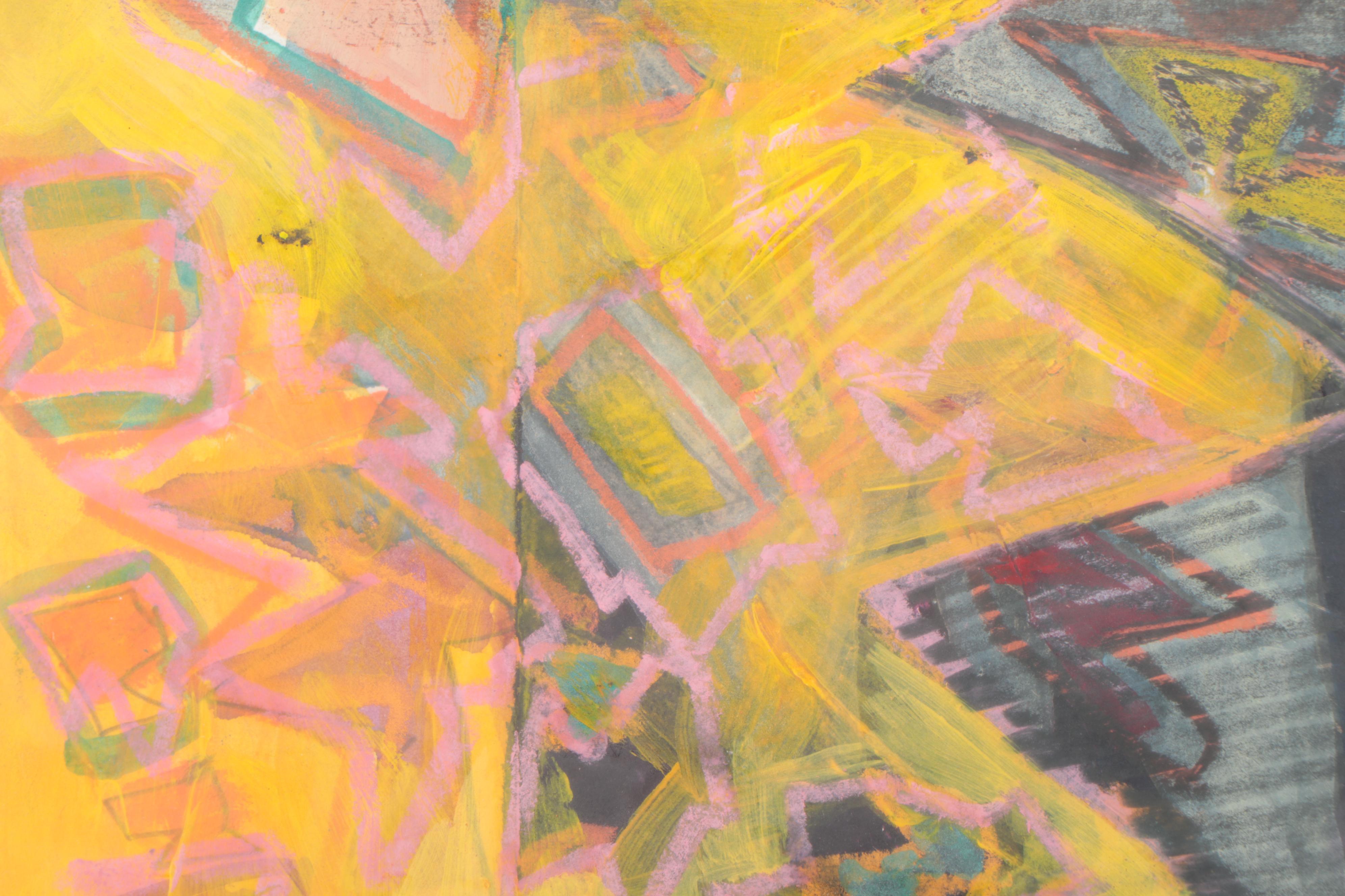 Sarah Roush Mixed Media Painting "Flying Teeth"