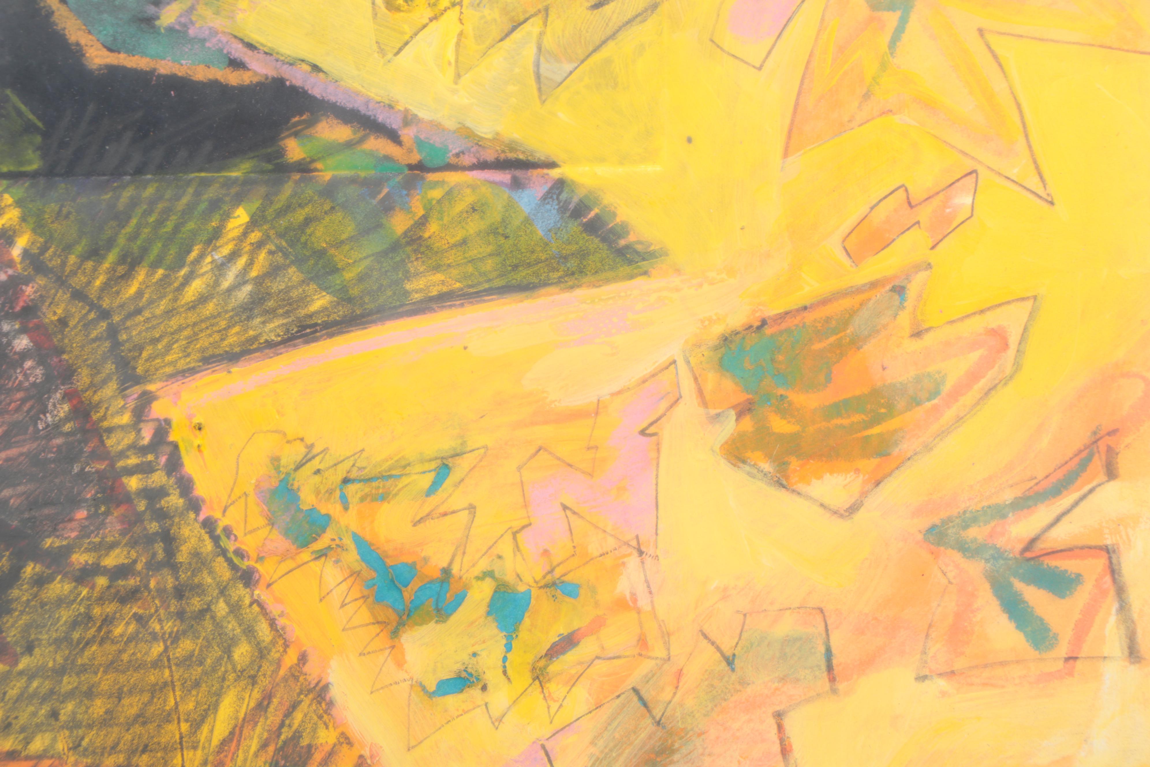 Sarah Roush Mixed Media Painting "Flying Teeth"