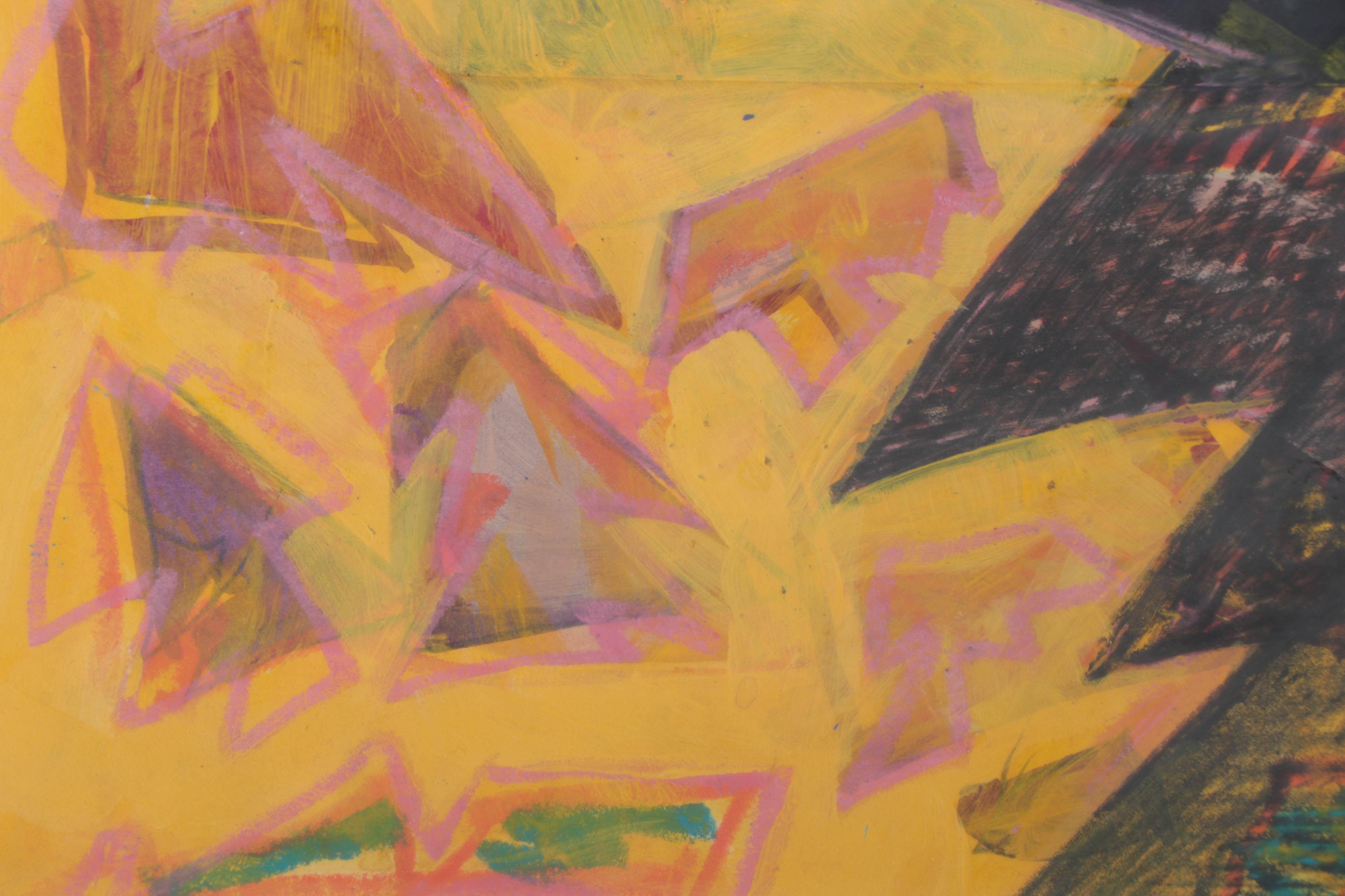 Sarah Roush Mixed Media Painting "Flying Teeth"