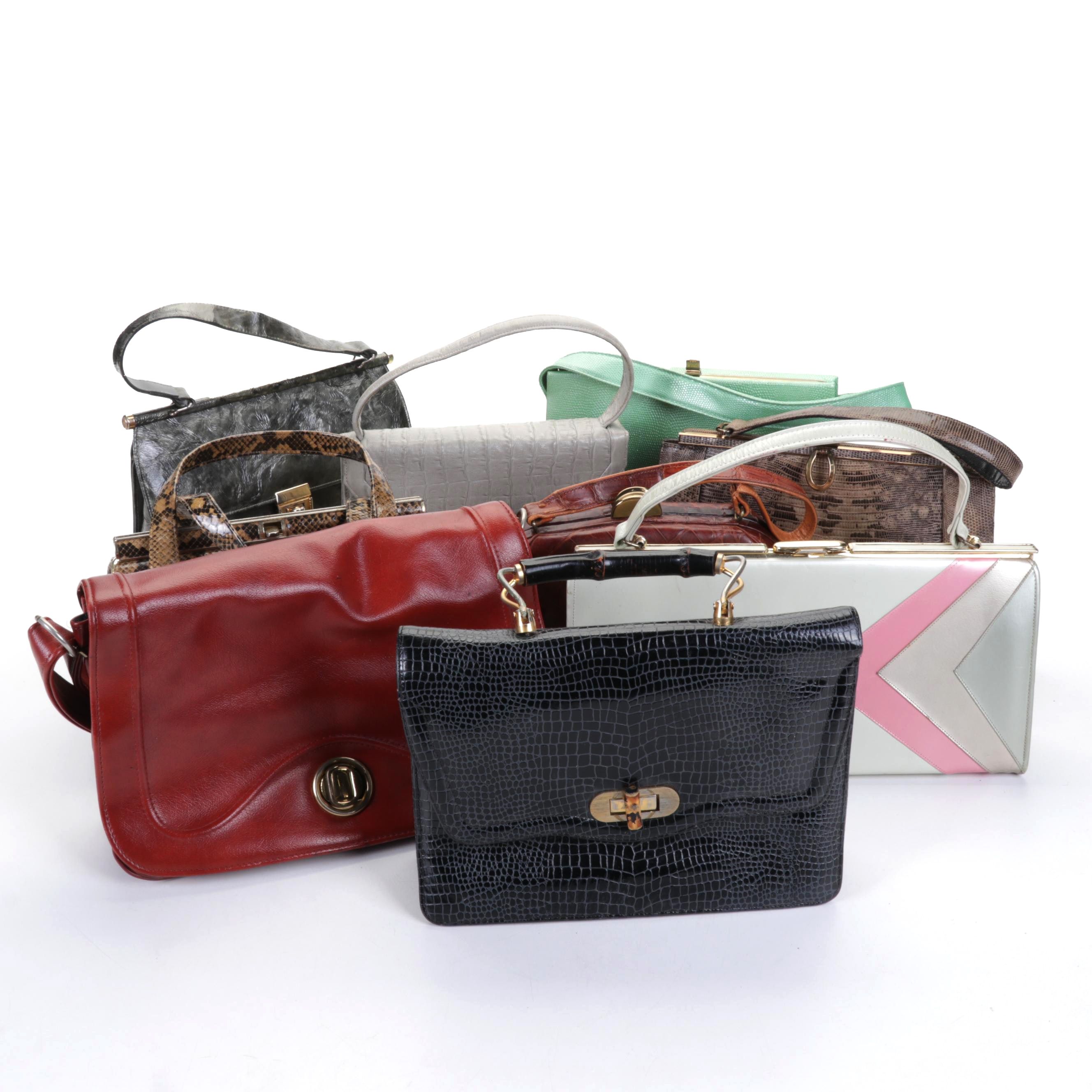 Lenox, Garay, Melbourne and Other Top Handle Purses, Mid to Late 2-0th Century