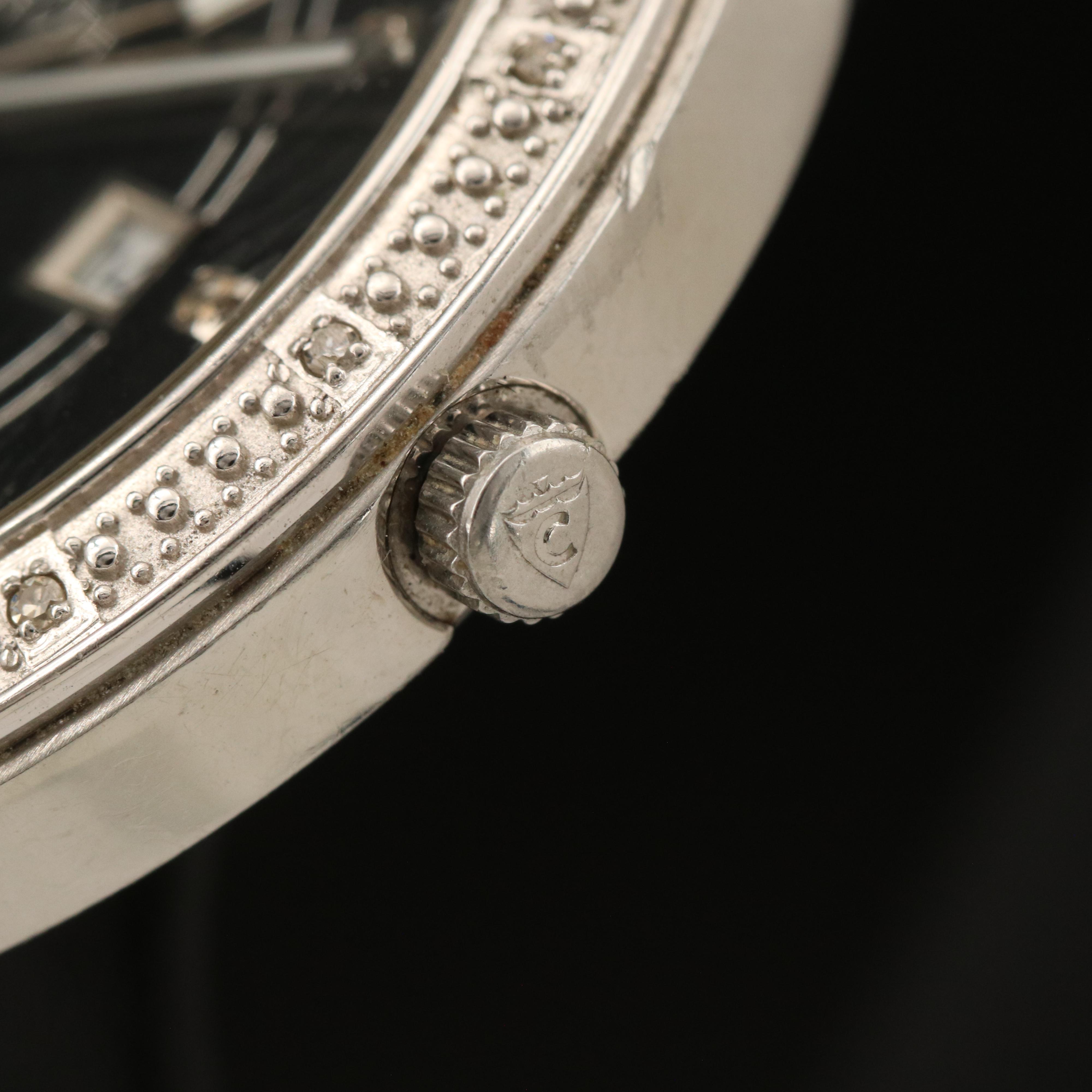 Croton Diamond and Ceramic Quartz Watch