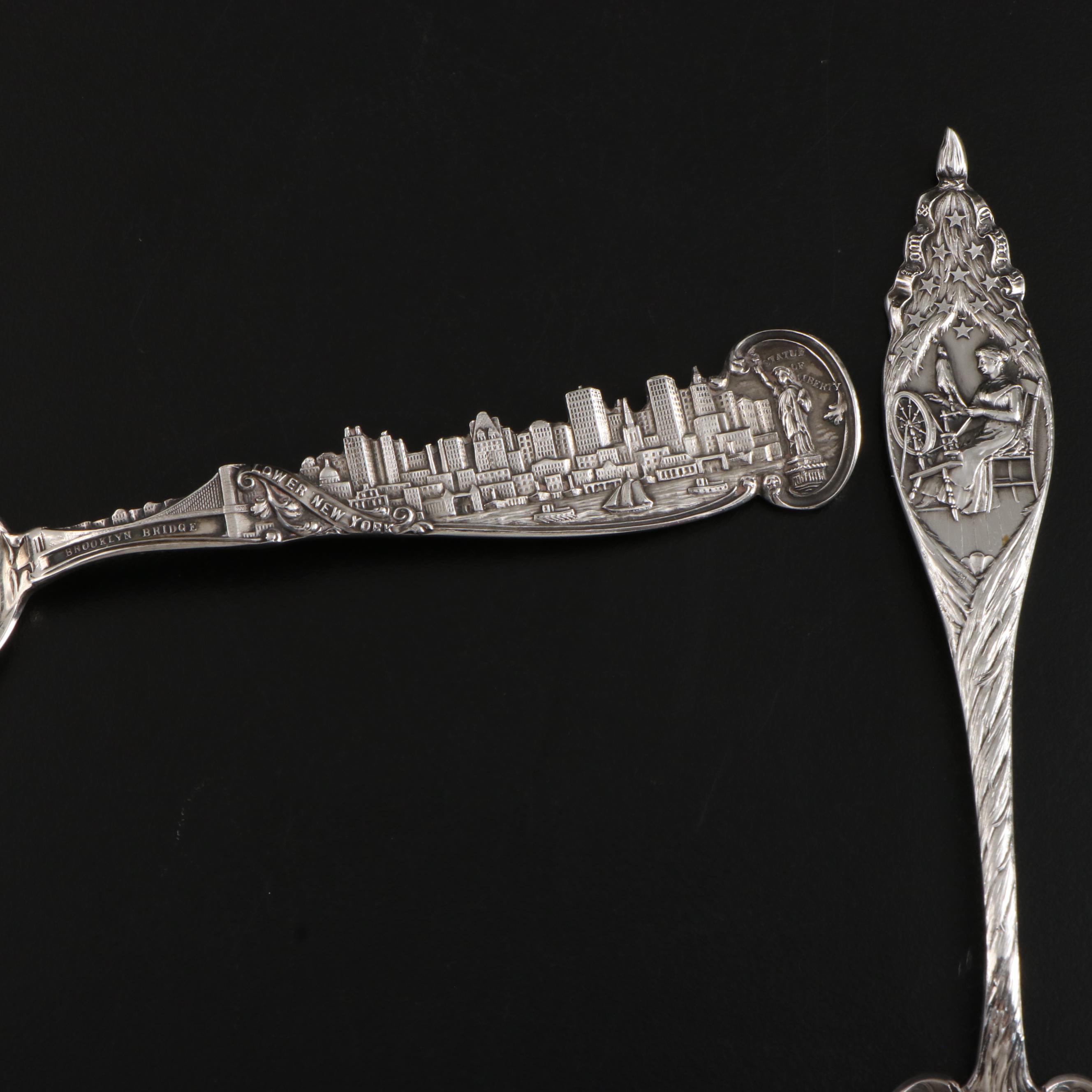 Mechanics Sterling Co. and Wm. B. Durgin Co. Sterling Silver Souvenir Spoons