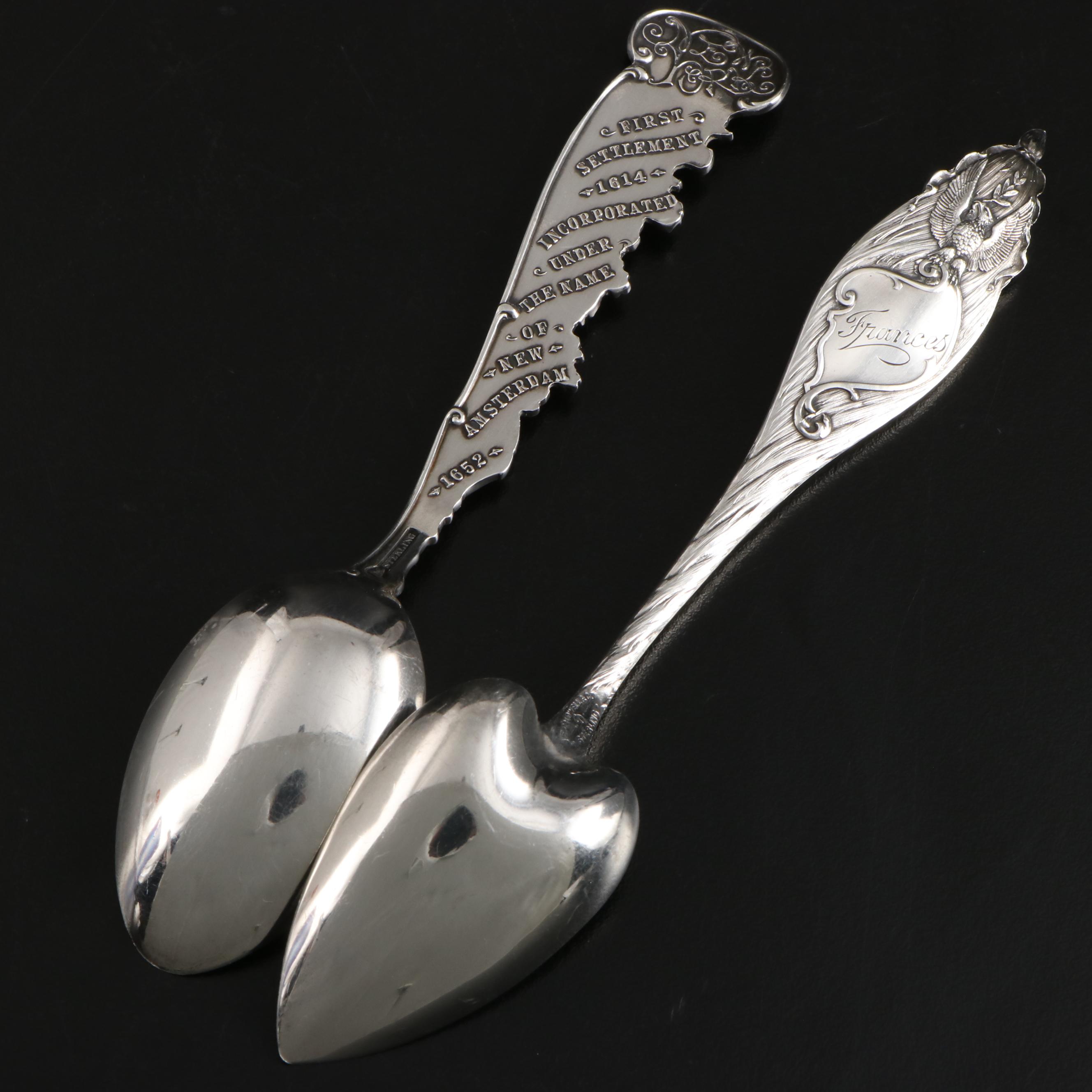 Mechanics Sterling Co. and Wm. B. Durgin Co. Sterling Silver Souvenir Spoons