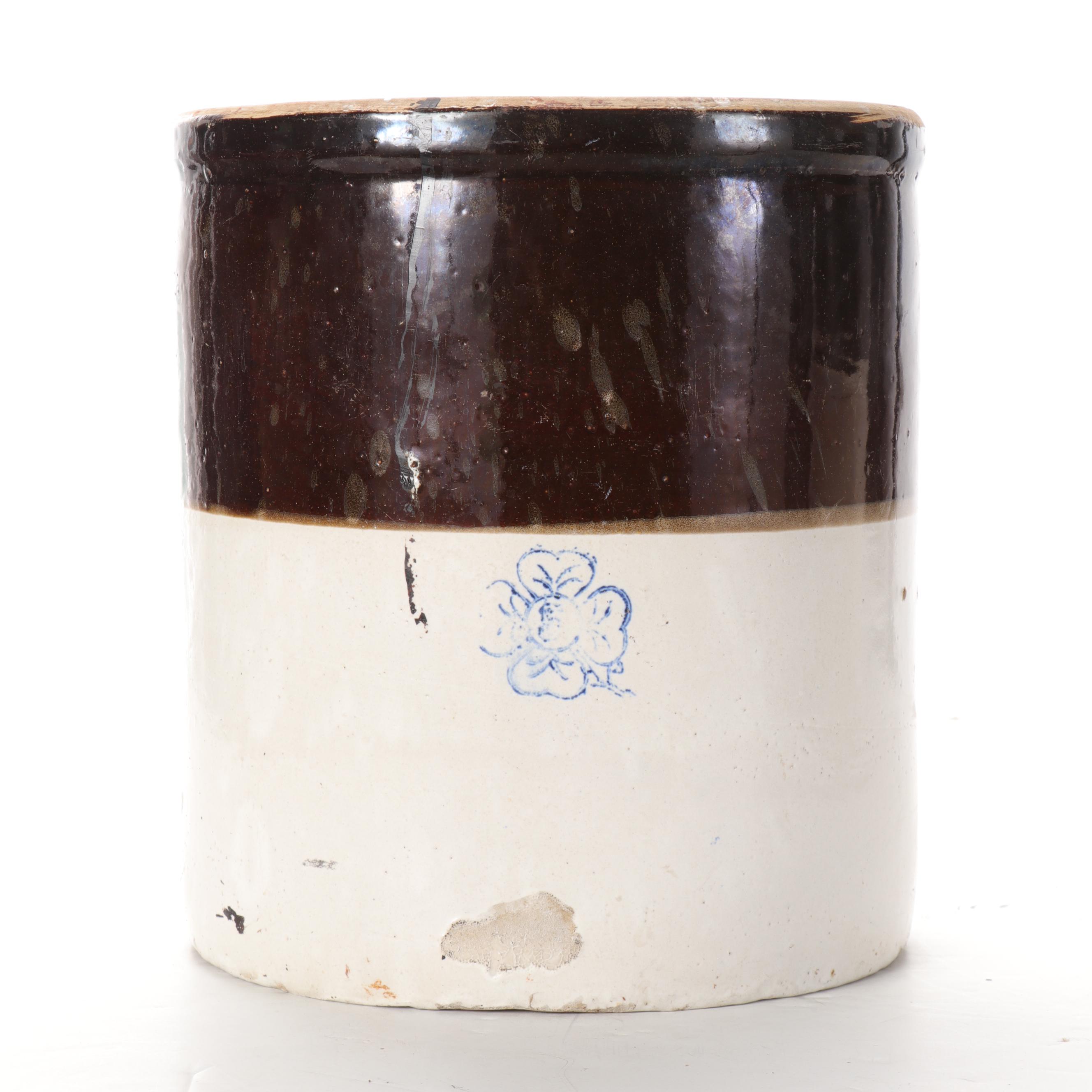 Robinson Ransbottom 6-Gallon and Alabama Miller 5-Gallon Stoneware Crocks